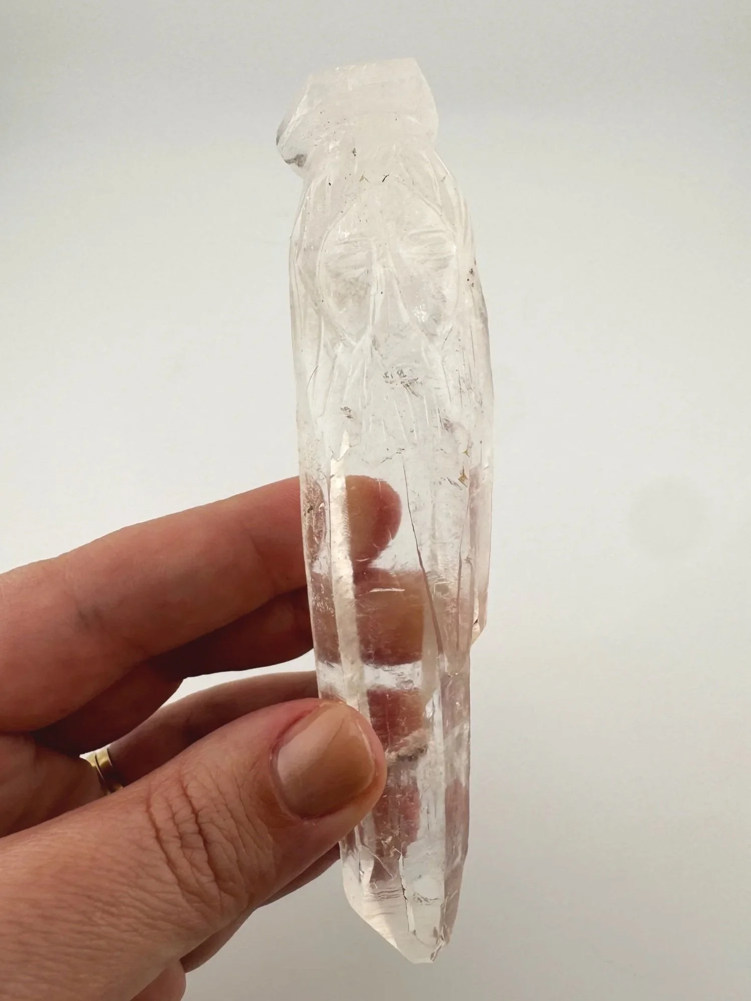 Leandro de Souza Cathedral Quartz Jesus Wand