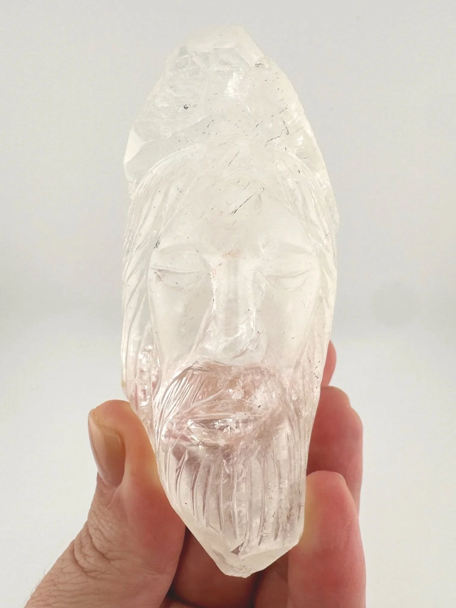 Leandro de Souza Cathedral Quartz Jesus Wand