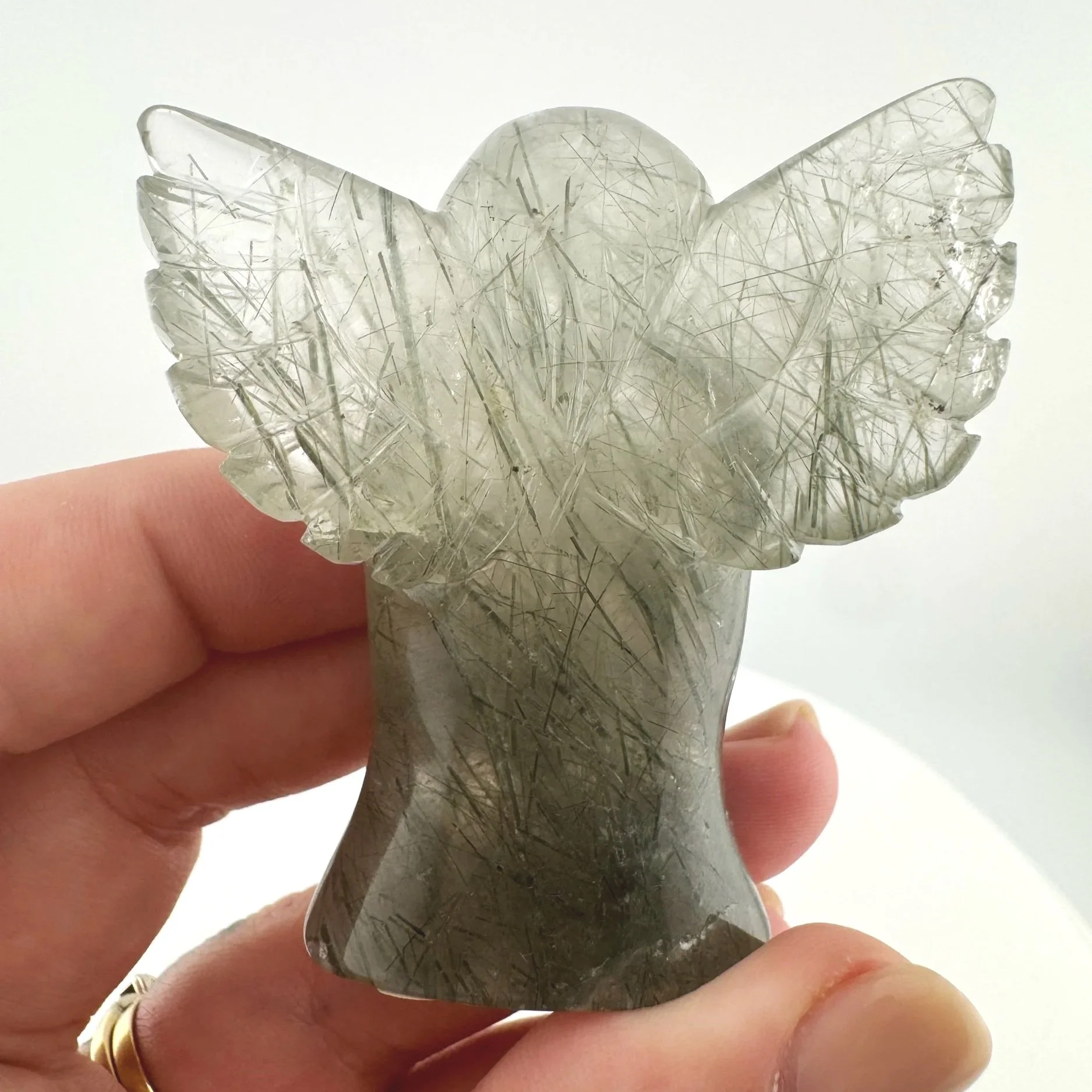 Leandro de Souza Epidote in Quartz Angel