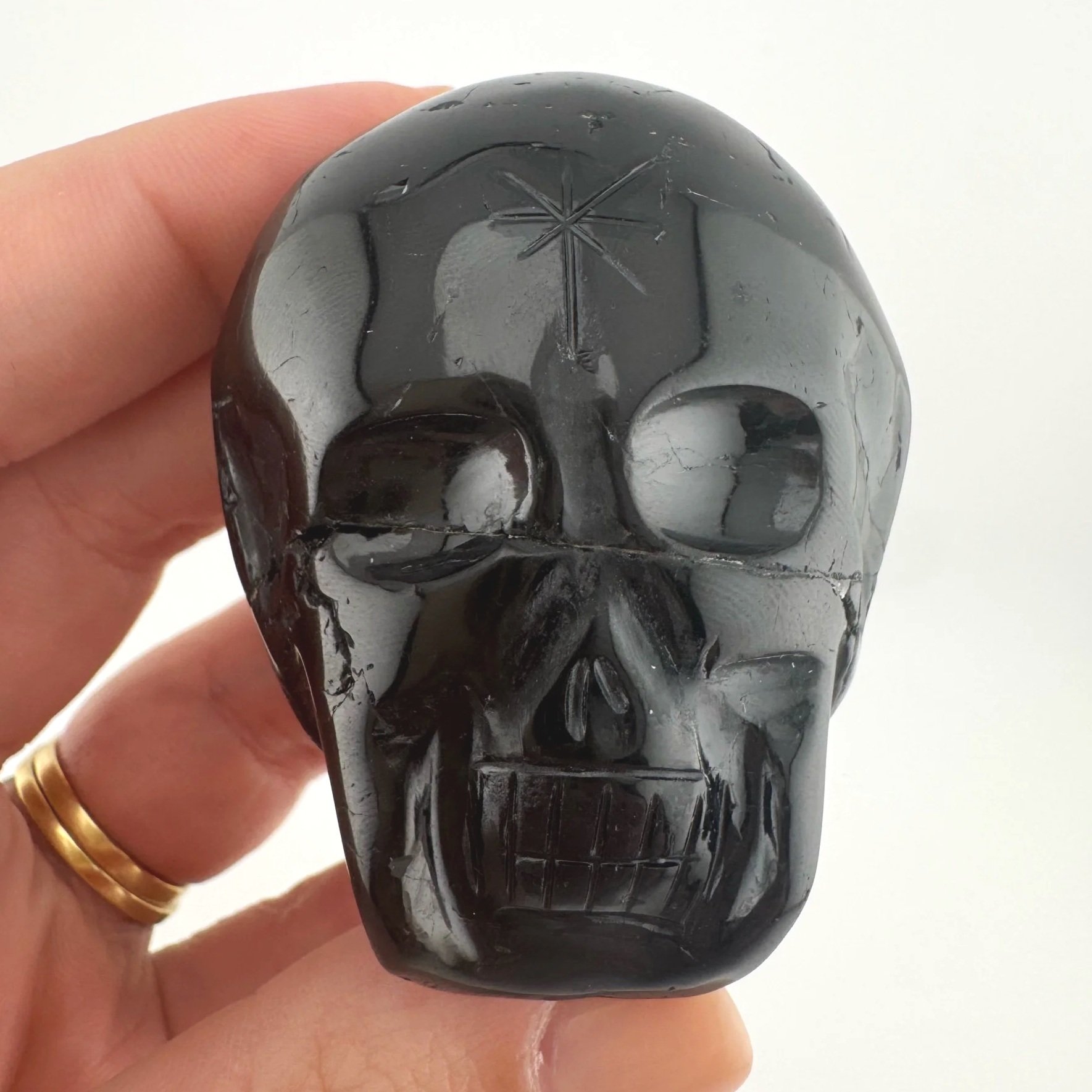 Leandro de Souza Blue Tourmaline Star Being Twin Flame Skull