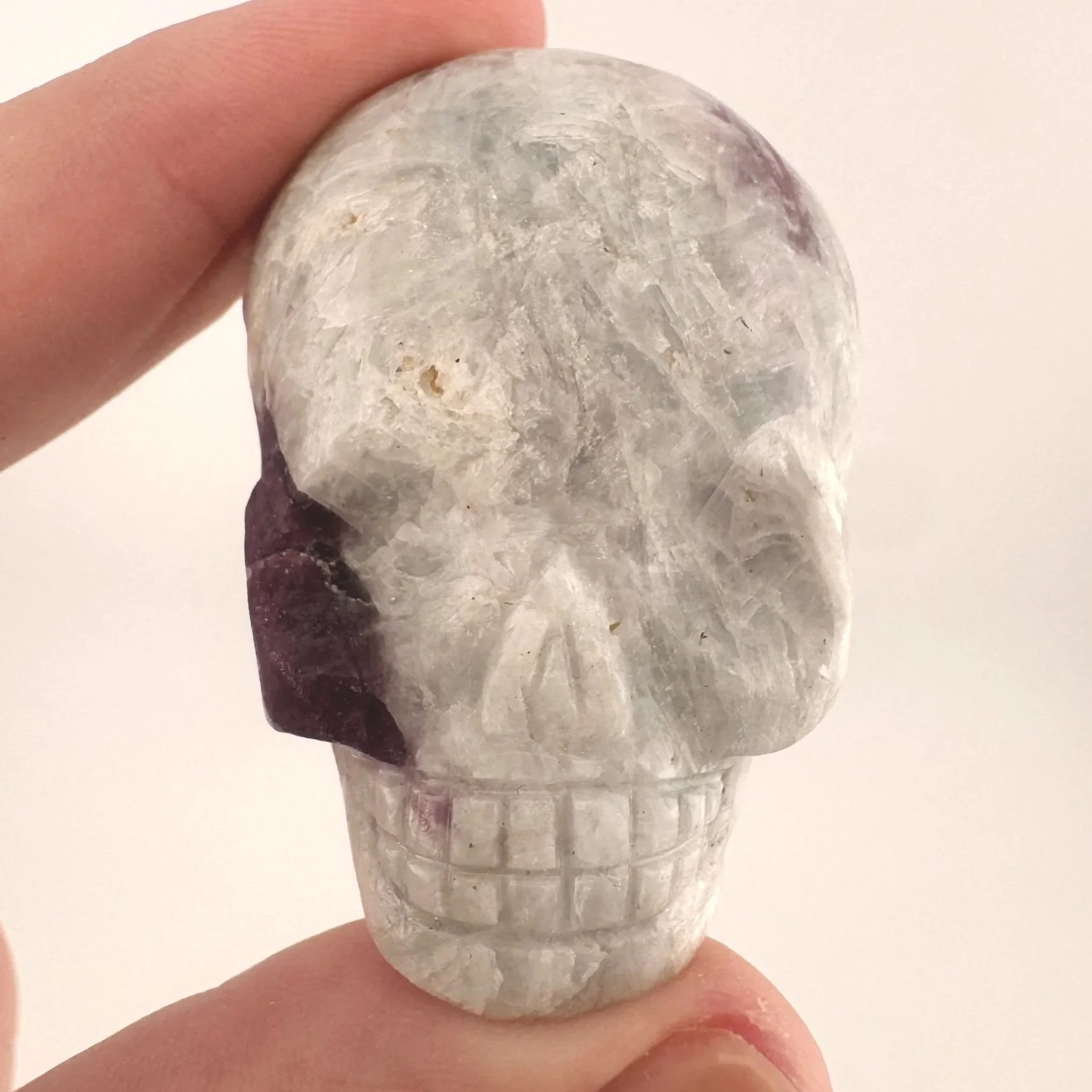 Leandro de Souza Paraiba Tourmaline in Feldspar Palm Skull