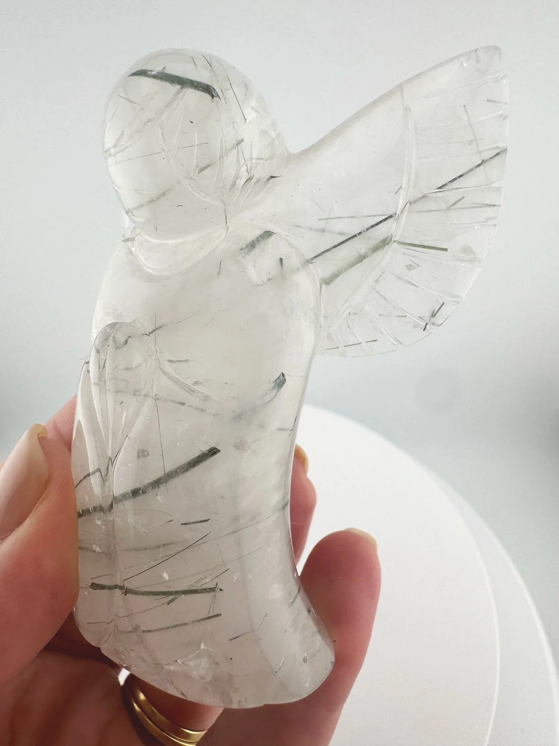 Leandro de Souza Epidote in Quartz Angel
