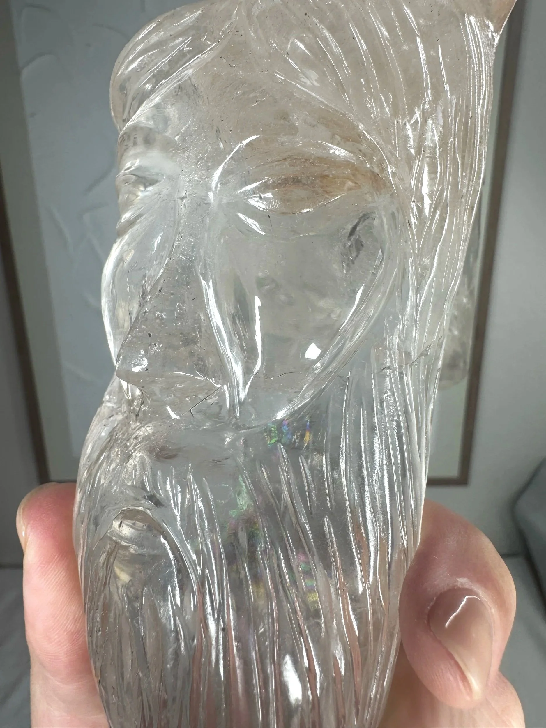 Leandro de Souza Cathedral Quartz Jesus Wand
