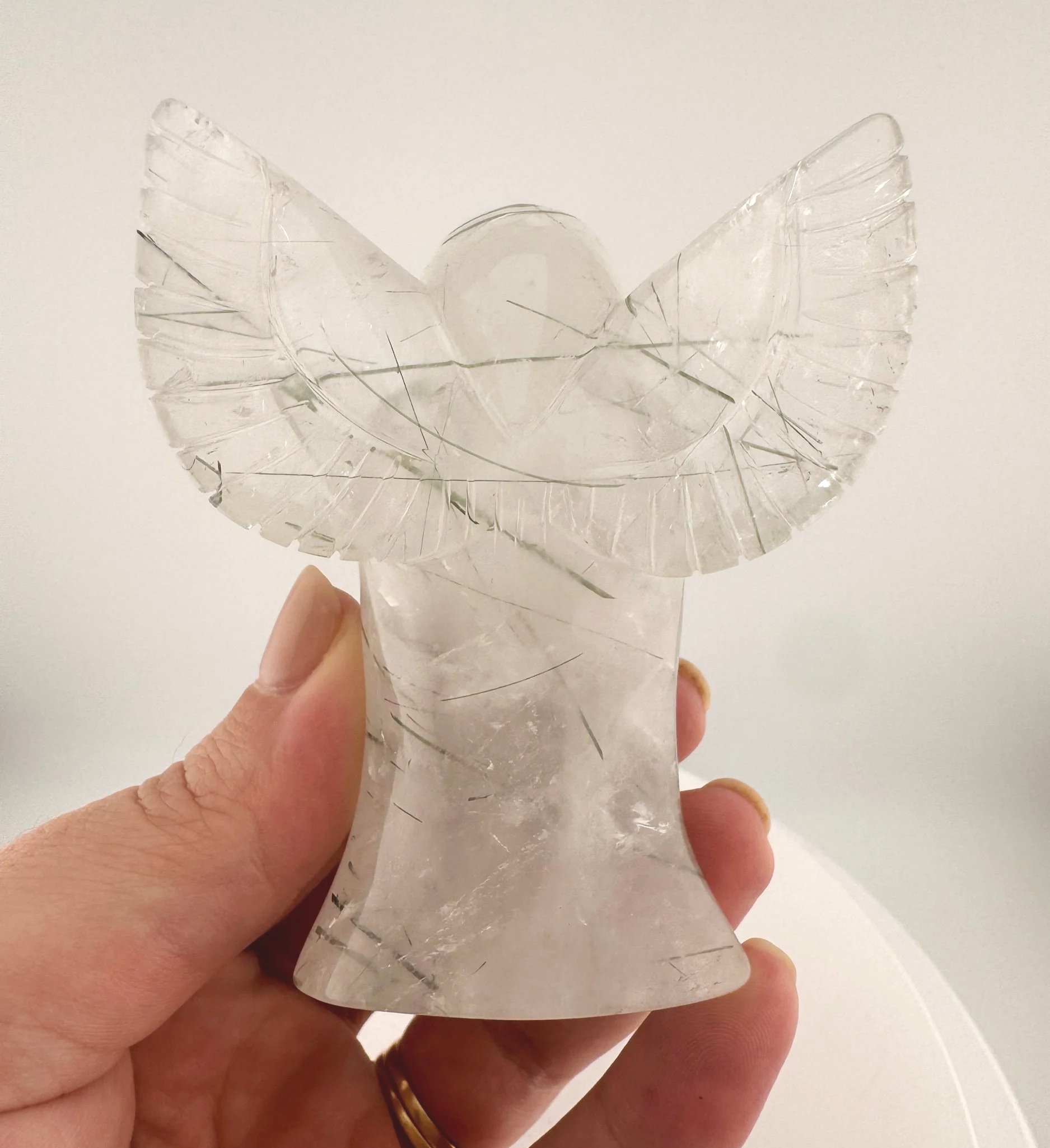 Leandro de Souza Epidote in Quartz Angel