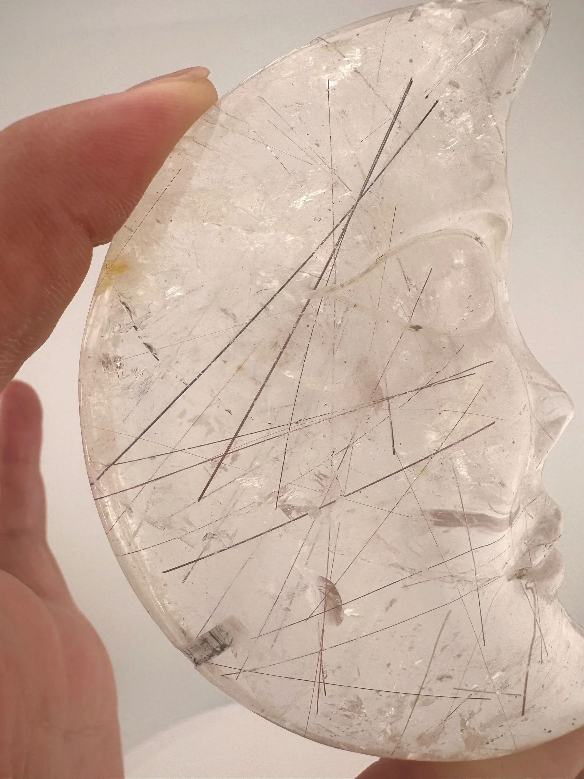 Leandro de Souza Red Rutile in Quartz Moon