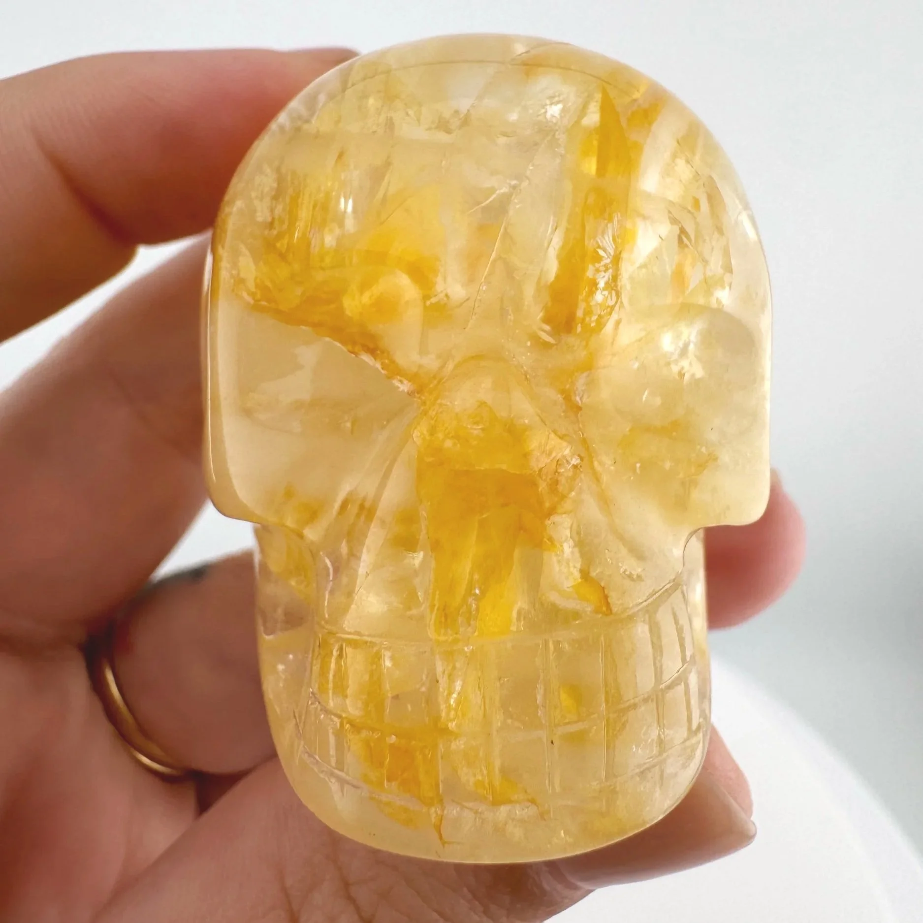 Leandro de Souza Golden Healer Quartz Skull