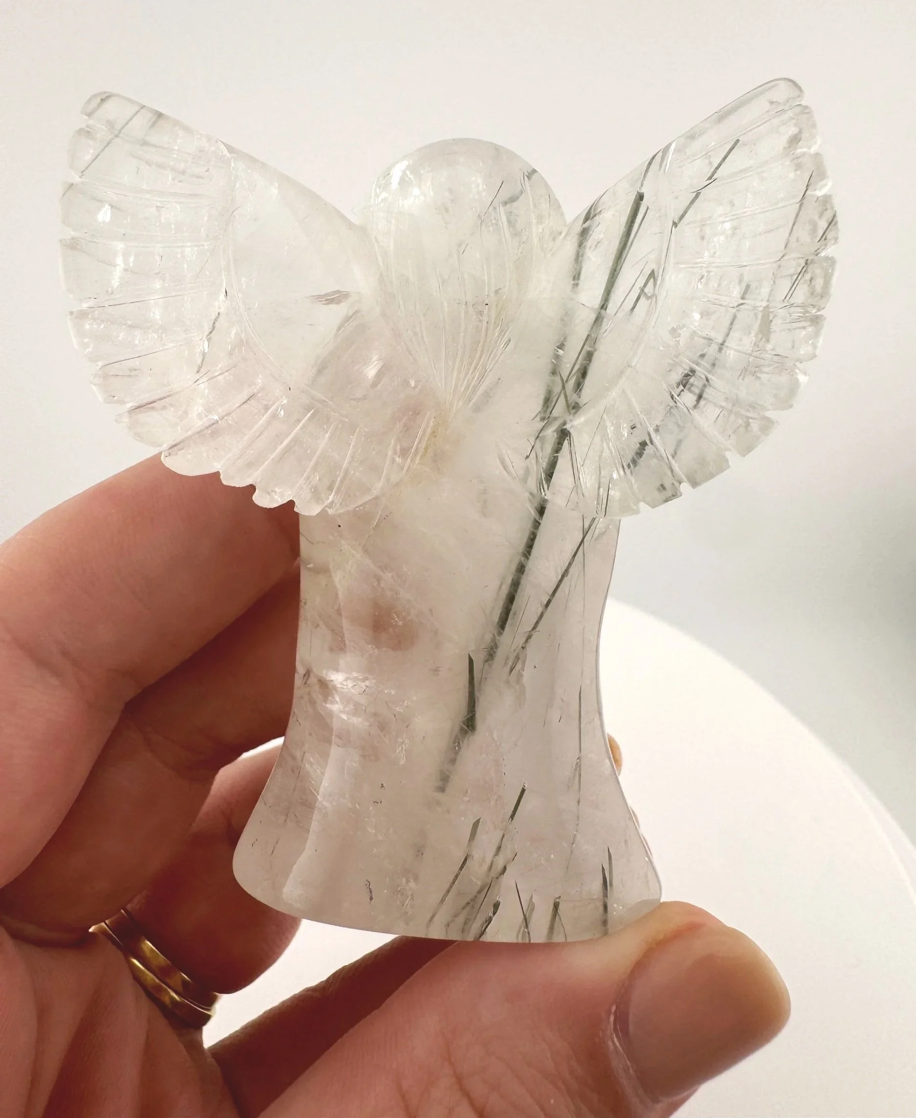 Leandro de Souza Epidote in Quartz Angel