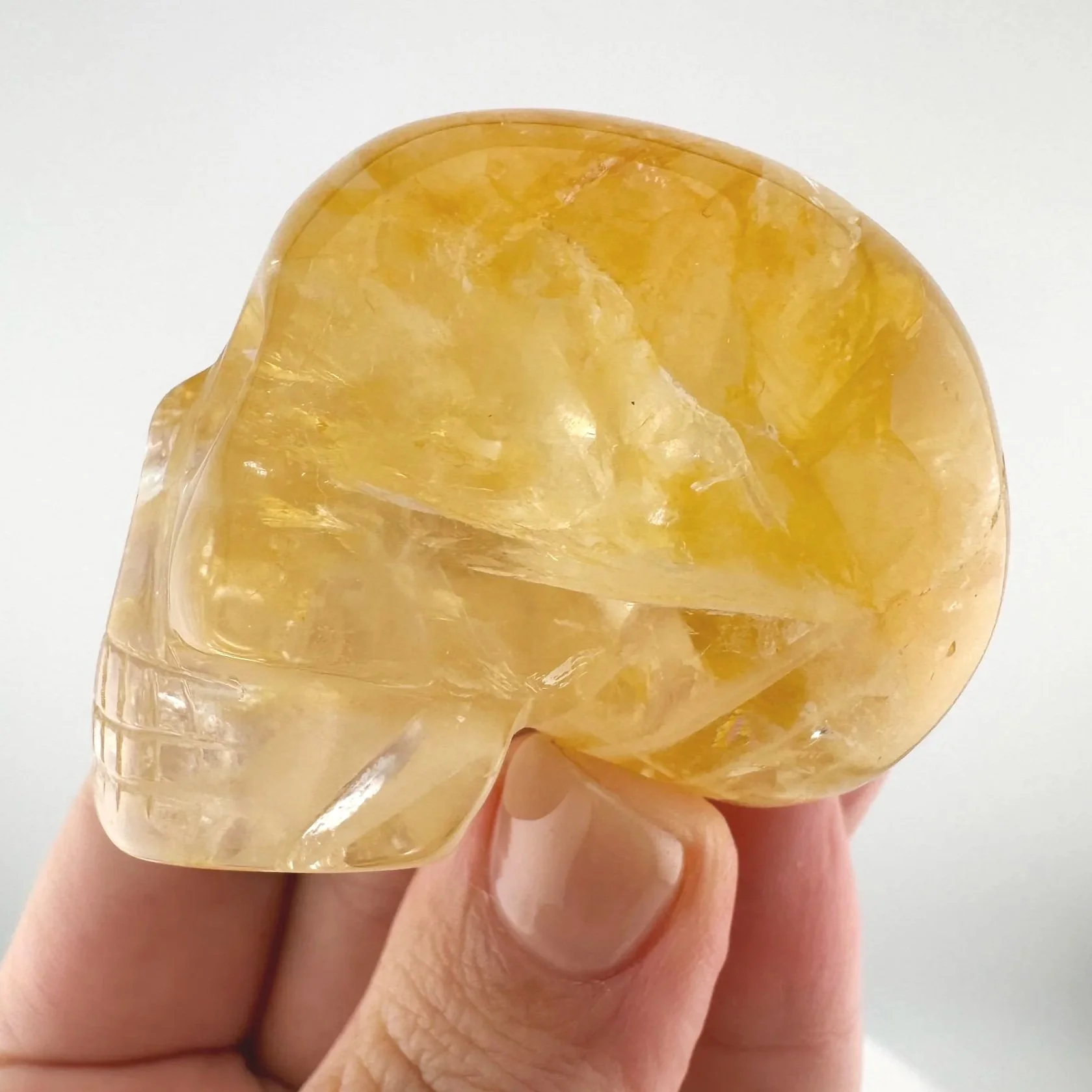 Leandro de Souza Golden Healer Quartz Skull
