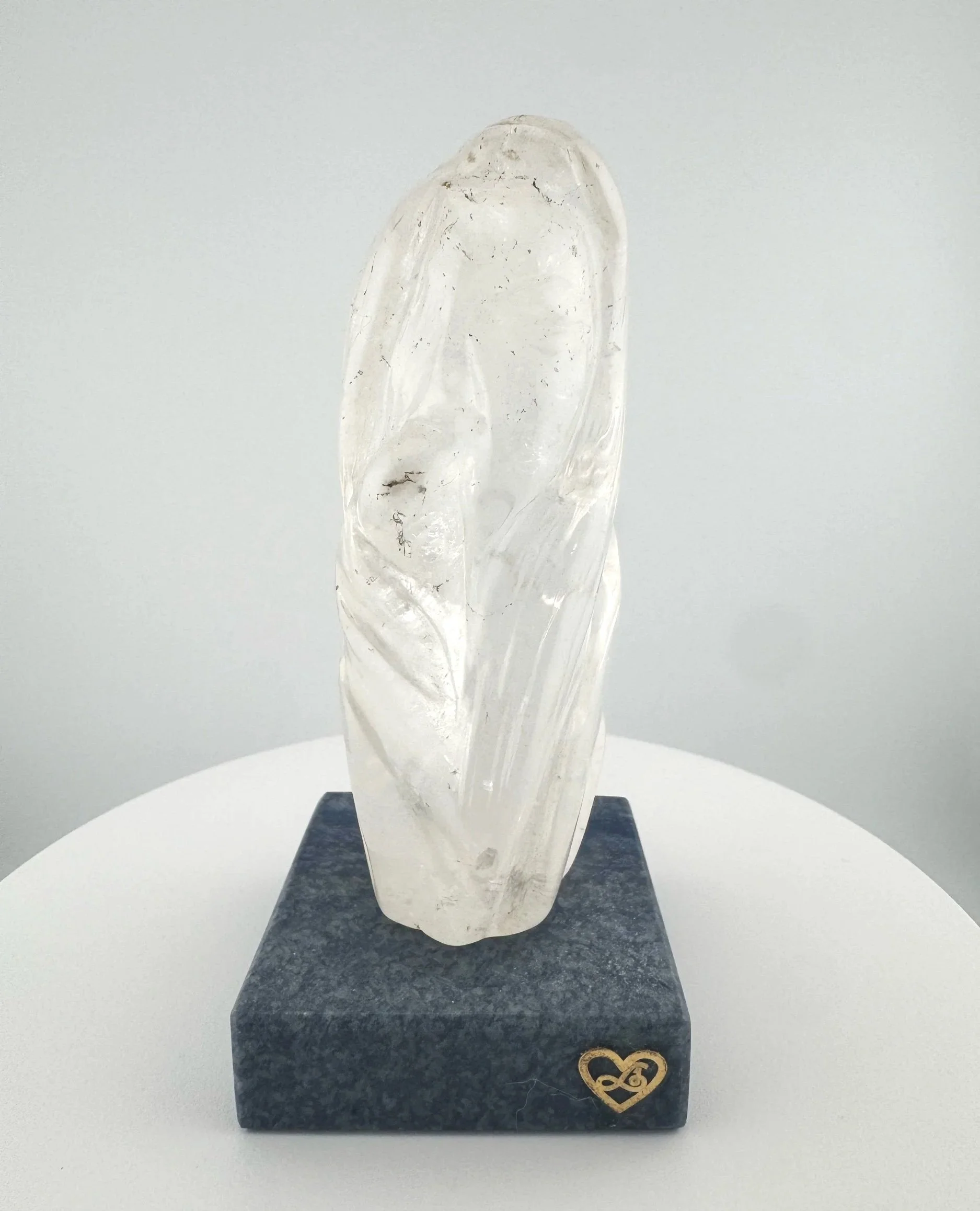 Leandro de Souza Mother Mary Abstract Cathedral Quartz Statue