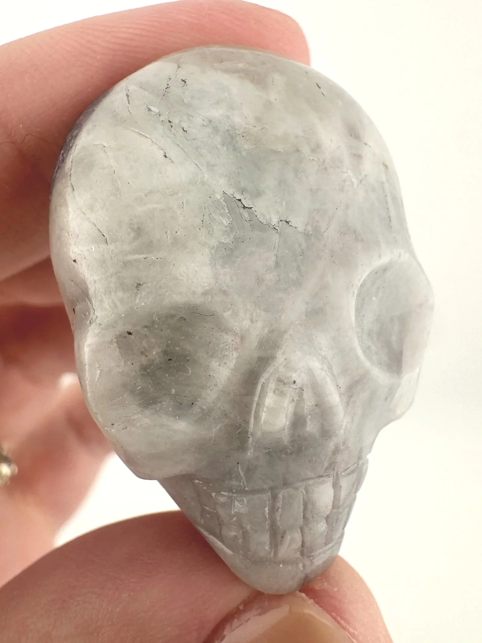 Leandro de Souza Paraiba Tourmaline in Feldspar Palm Skull