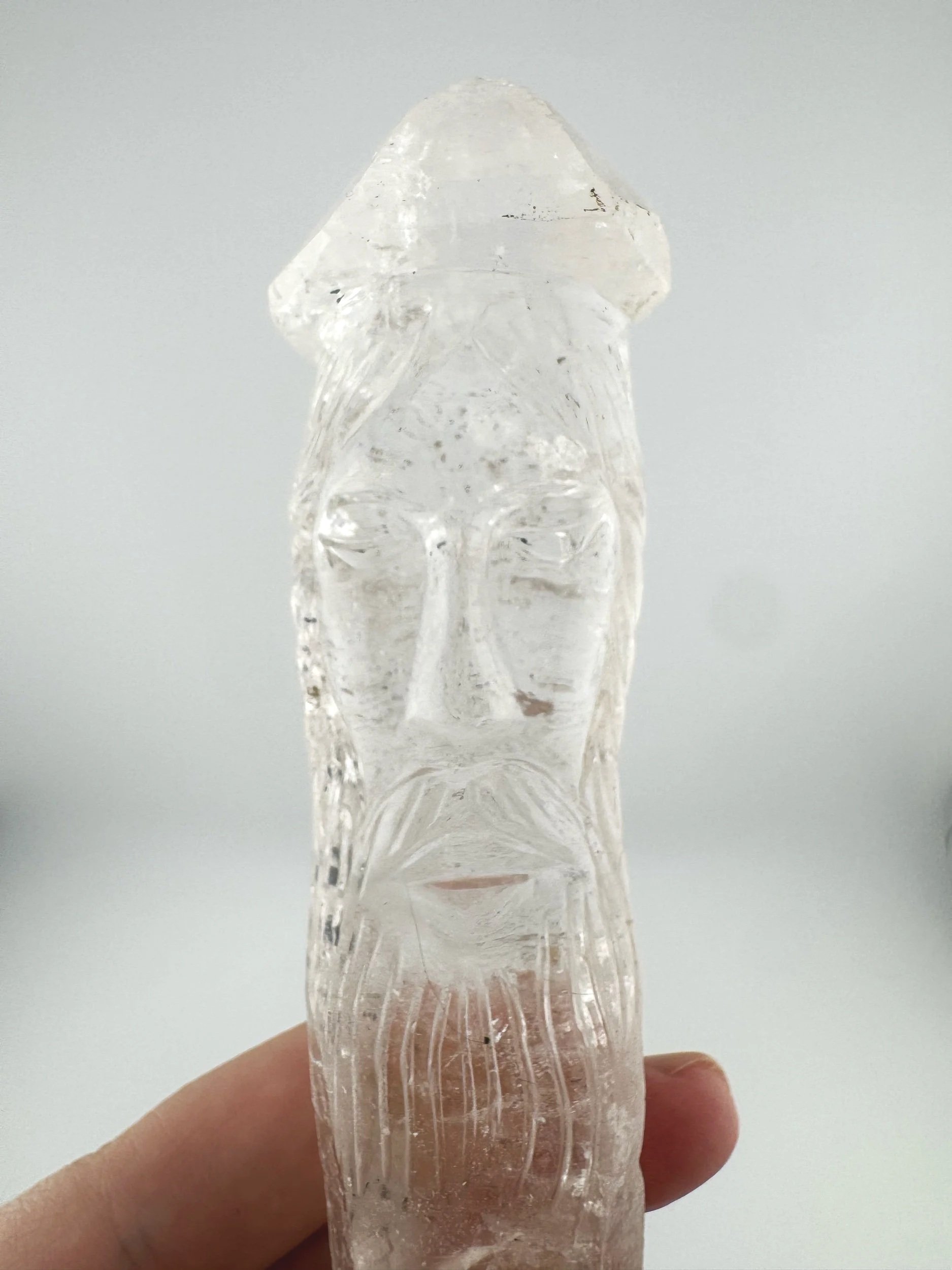 Leandro de Souza Cathedral Quartz Jesus Wand