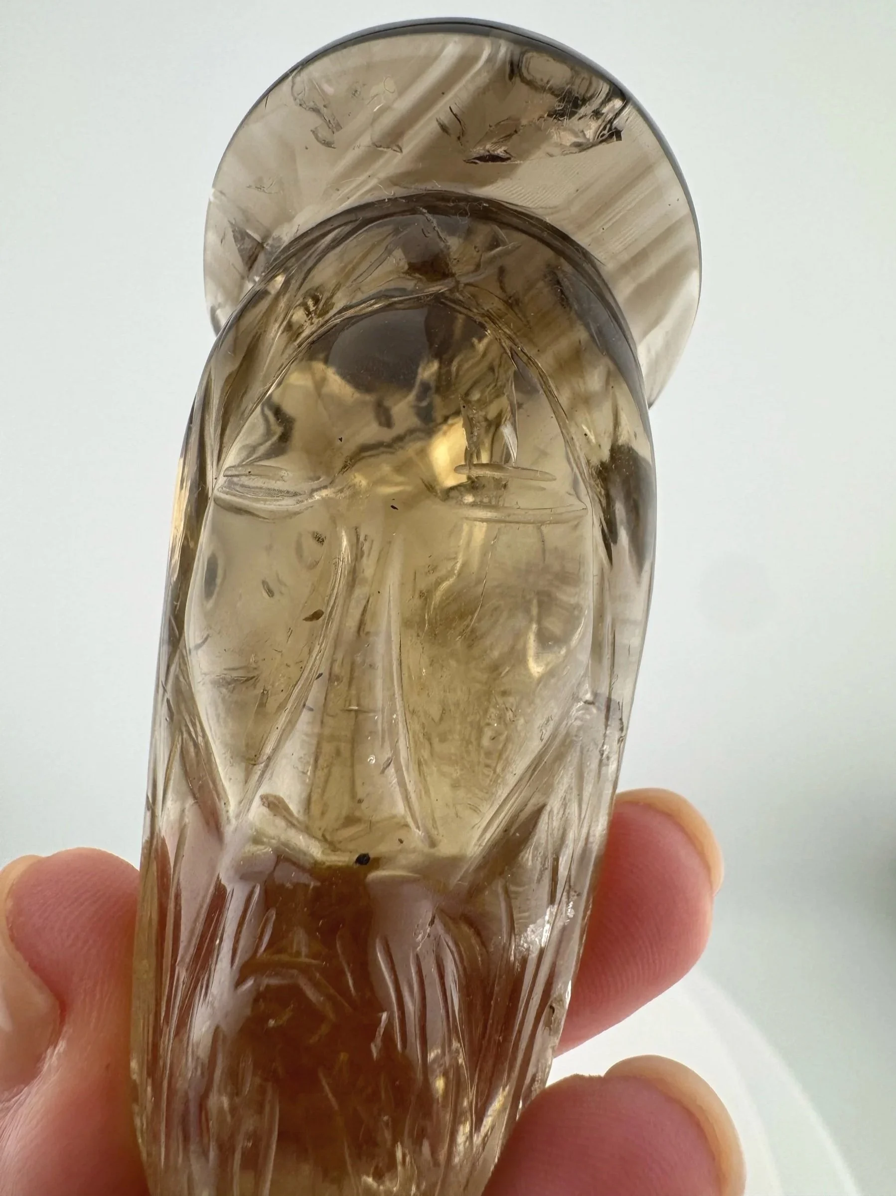 Leandro de Souza Smoky Citrine Jesus Carving