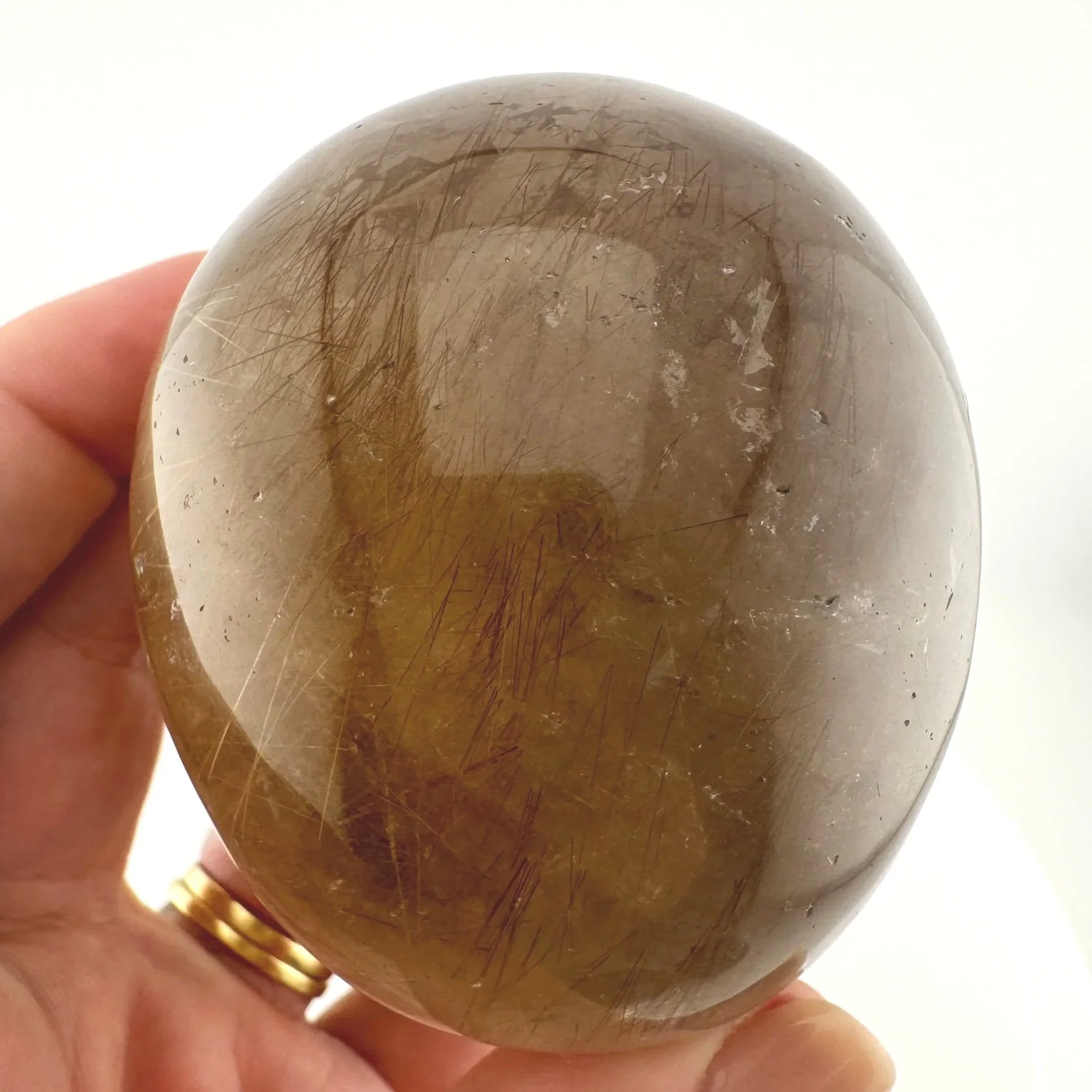 Leandro de Souza Golden Rutile in Smoky Quartz Magical Child