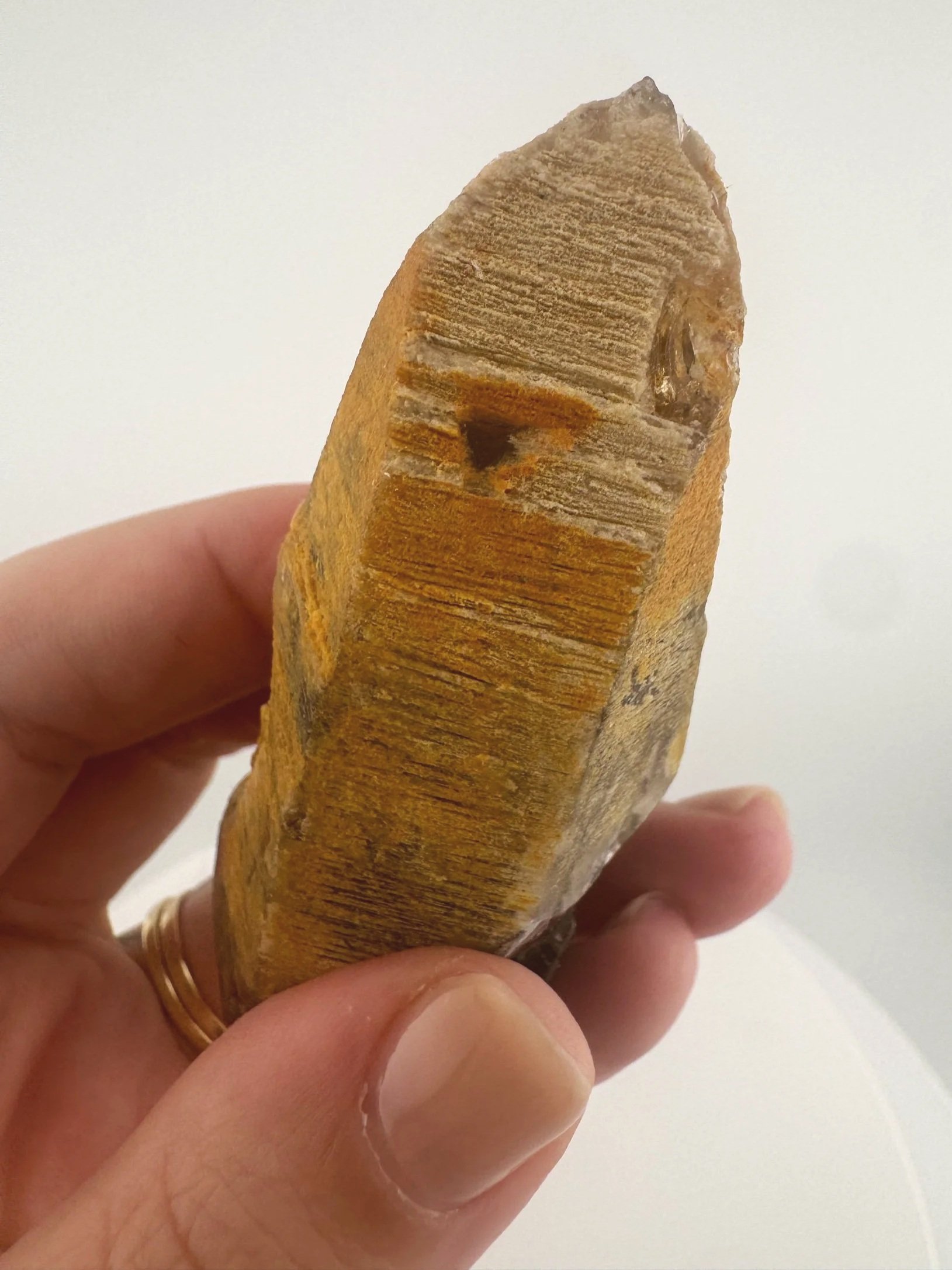 Igor de Souza Morion Tangerine Quartz Shaman Skull