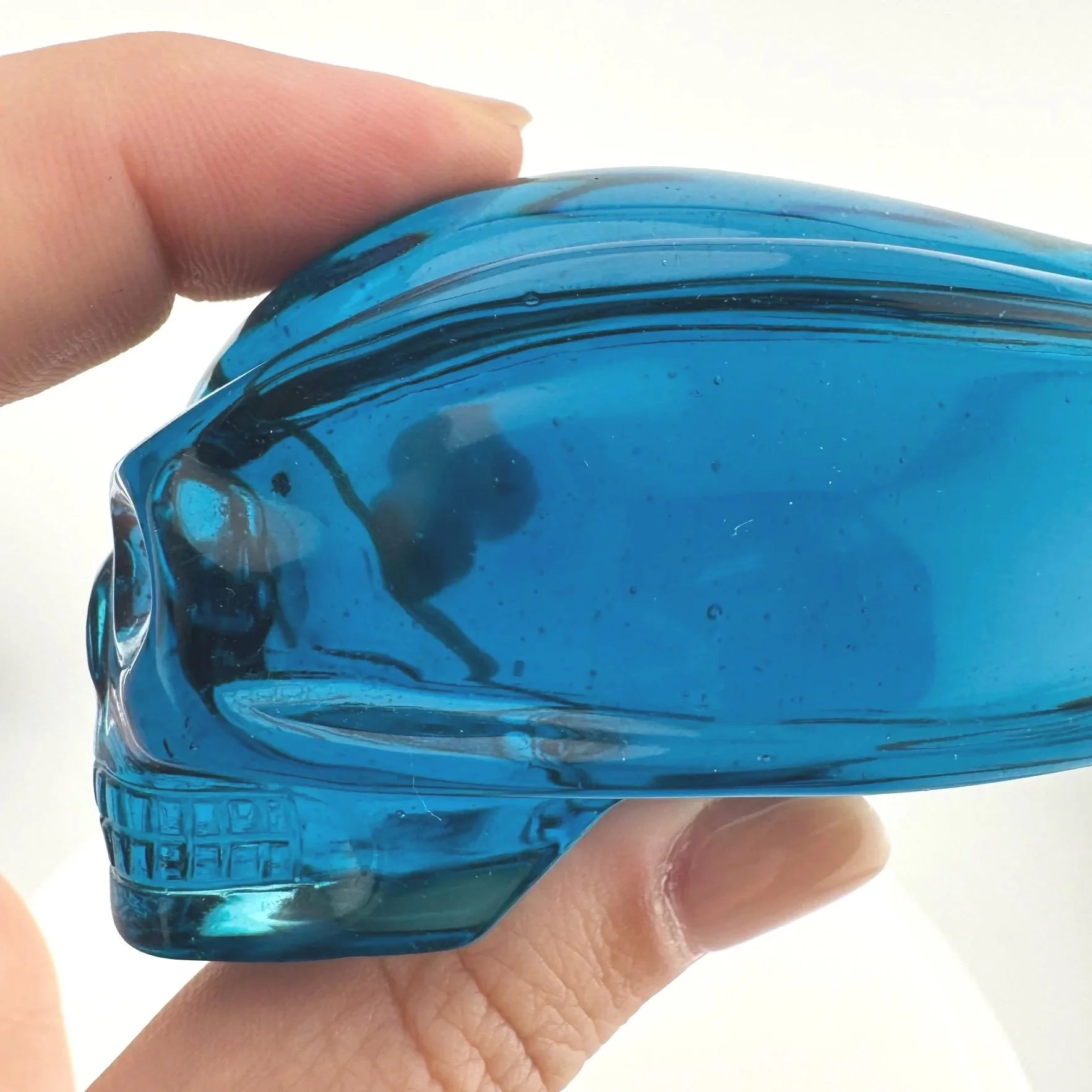 Leandro de Souza Blue Obsidian Traveler Skull