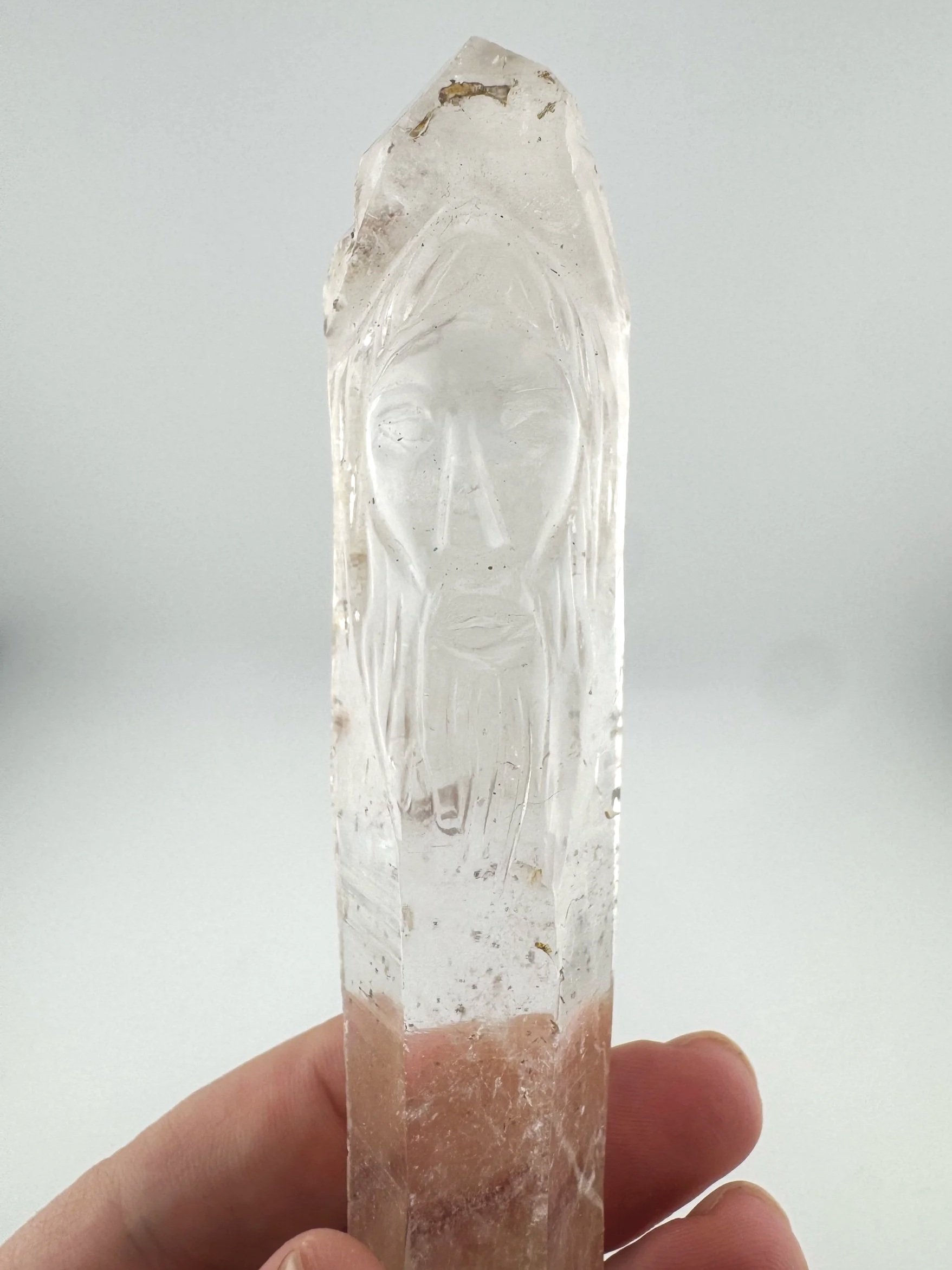 Leandro de Souza Cathedral Quartz Jesus Wand