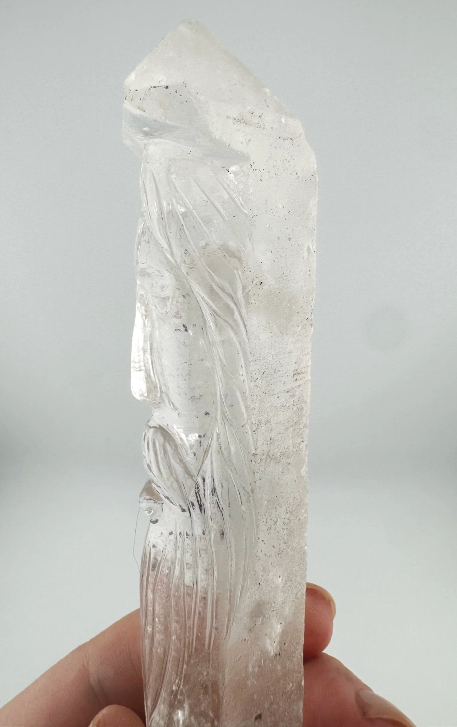 Leandro de Souza Cathedral Quartz Jesus Wand