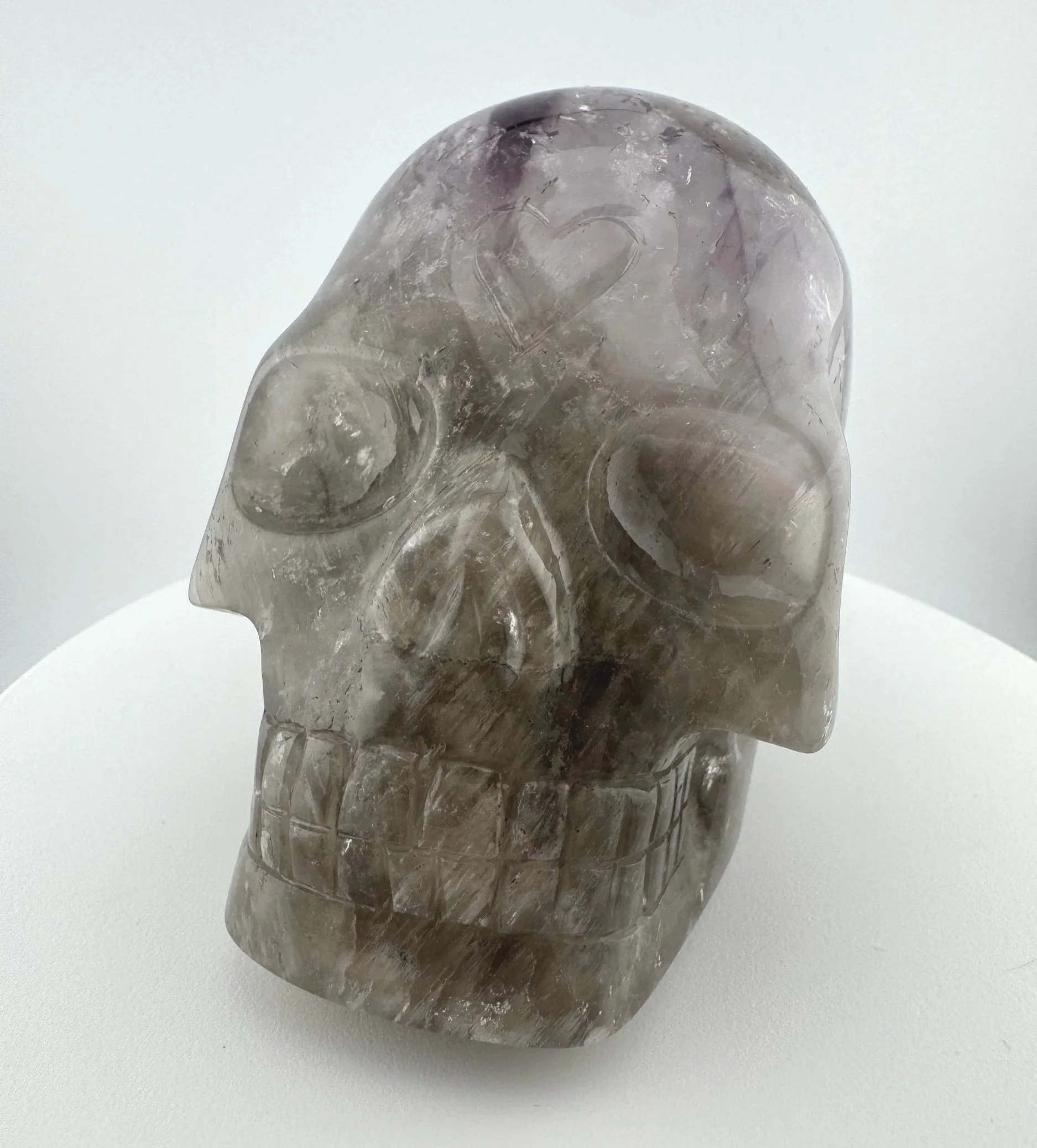 Leandro de Souza Smoky Elestial Trapiche Phantom Amethyst Skull