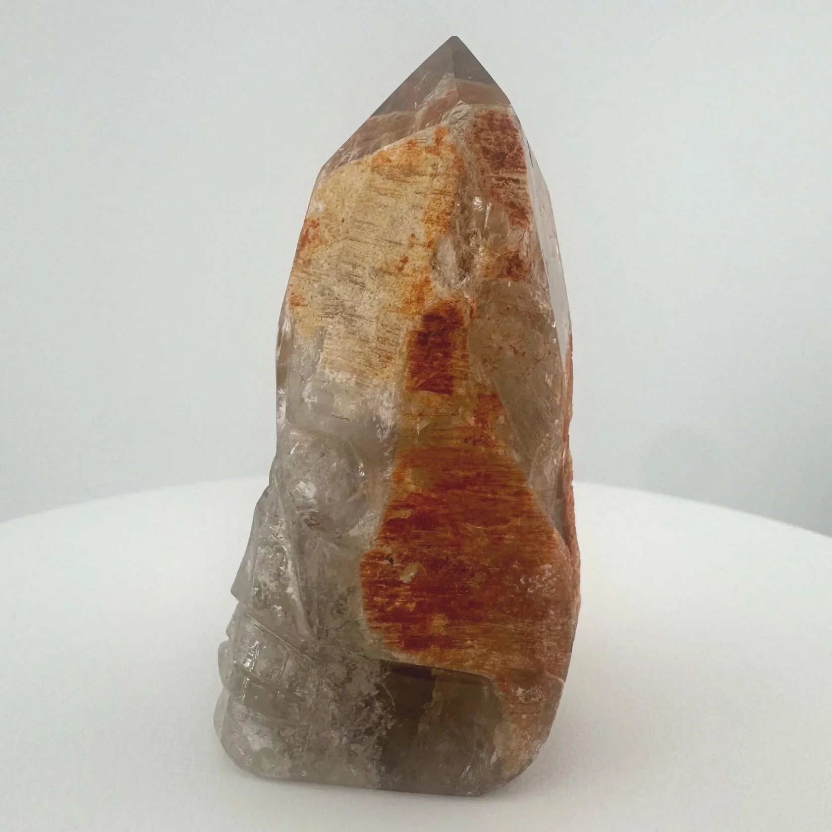Igor de Souza Morion Tangerine Quartz Shaman Skull