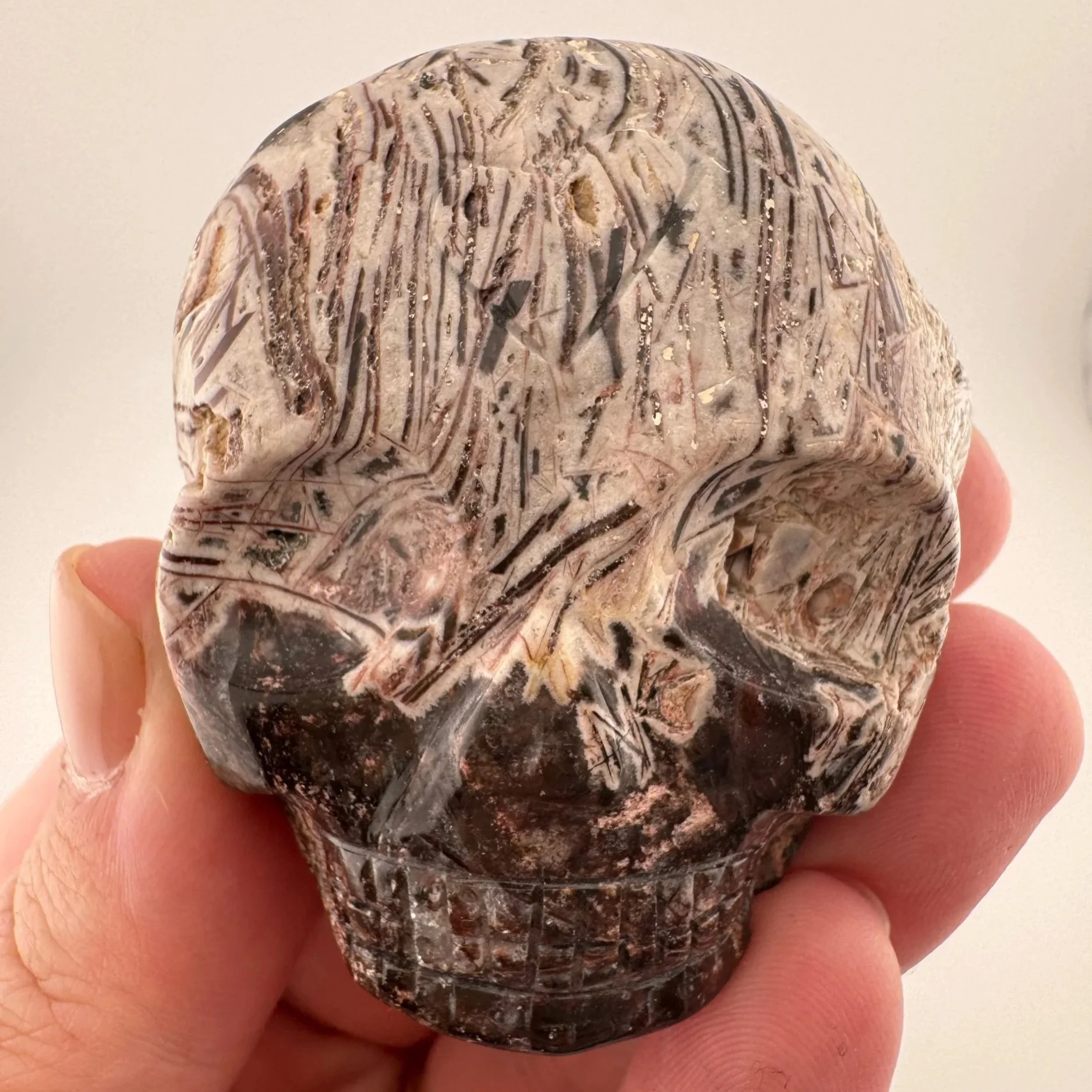 Leandro de Souza Fascia Jasper Magical Child Palm Skull
