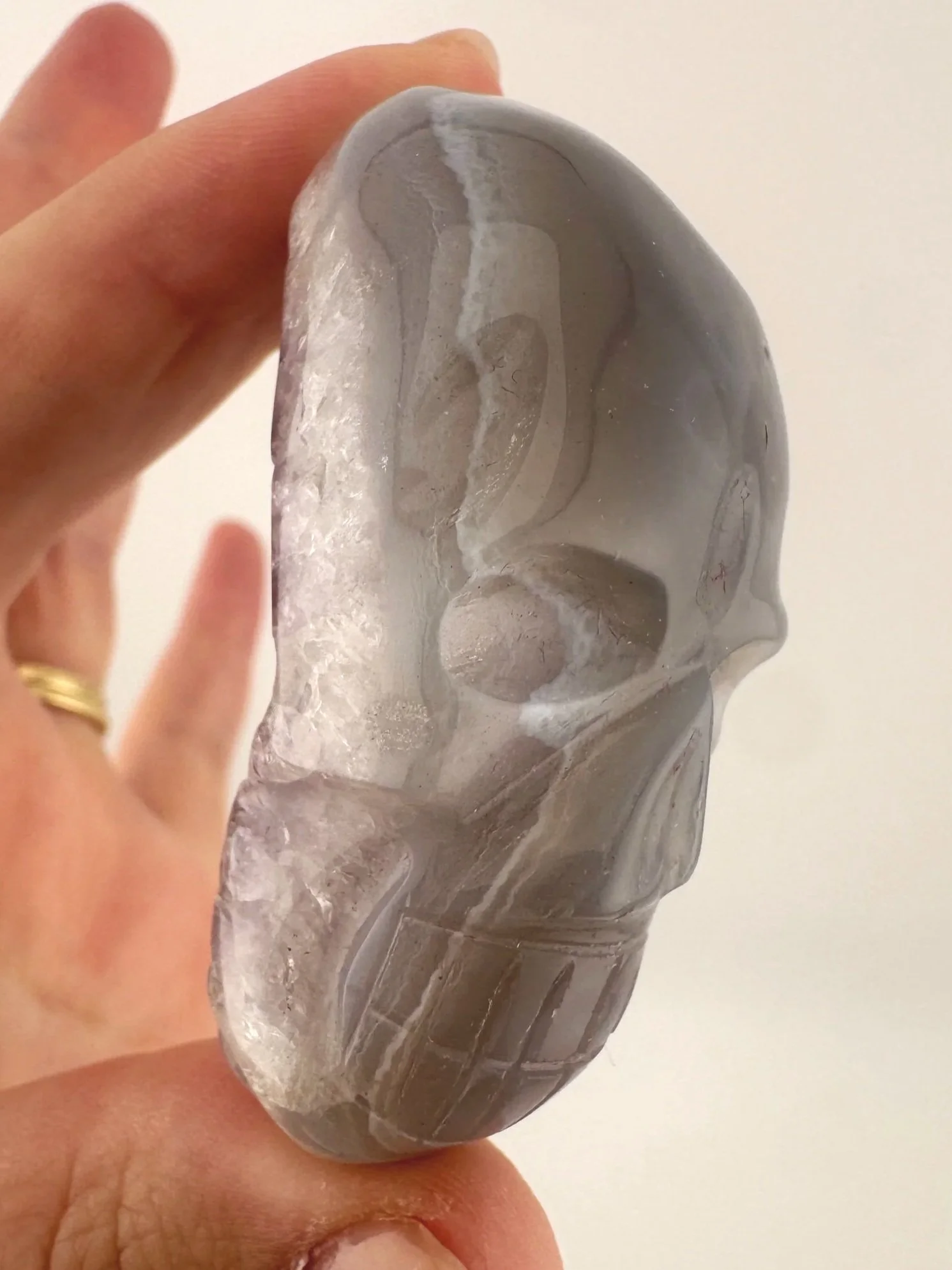 Igor de Souza Amethyst Geode Shaman Skull