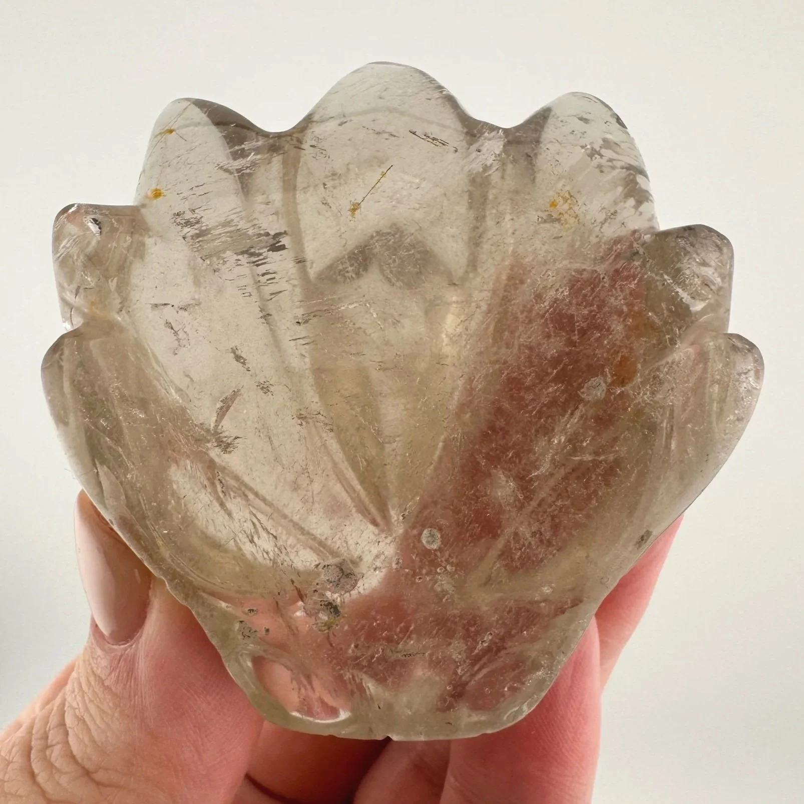 Leandro de Souza Smoky Rutilated Quartz Dragon Skull
