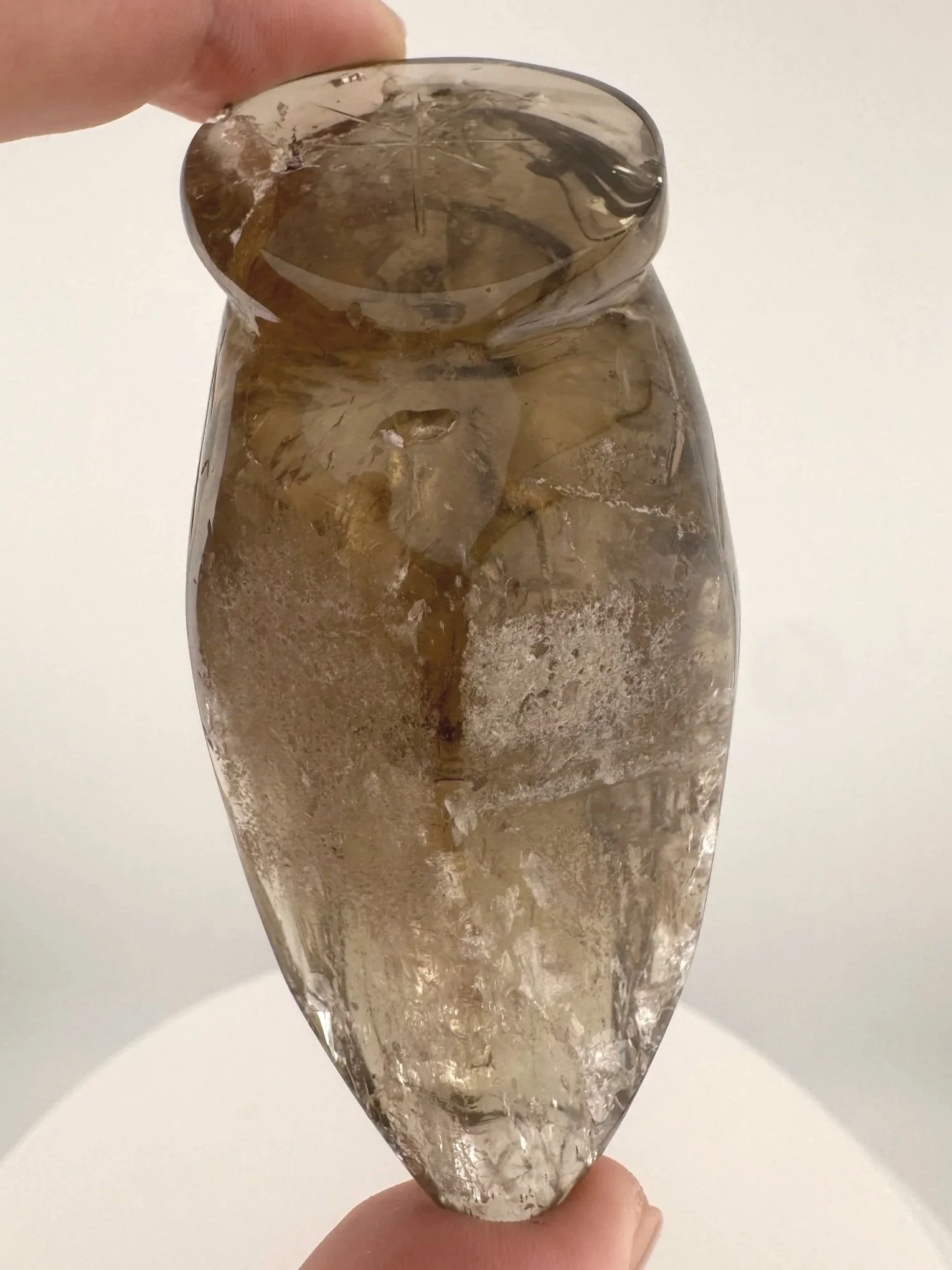 Leandro de Souza Smoky Citrine Jesus Carving