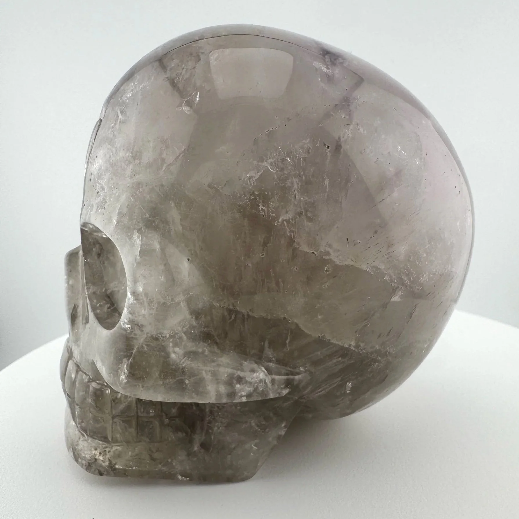 Leandro de Souza Smoky Elestial Trapiche Phantom Amethyst Skull