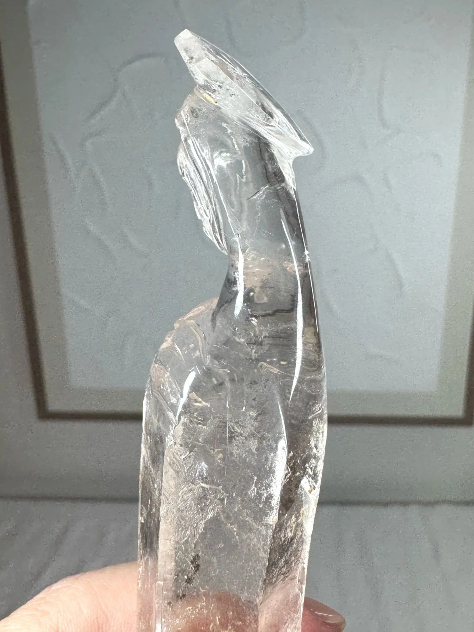 Leandro de Souza Cathedral Quartz Mother Mary Wand