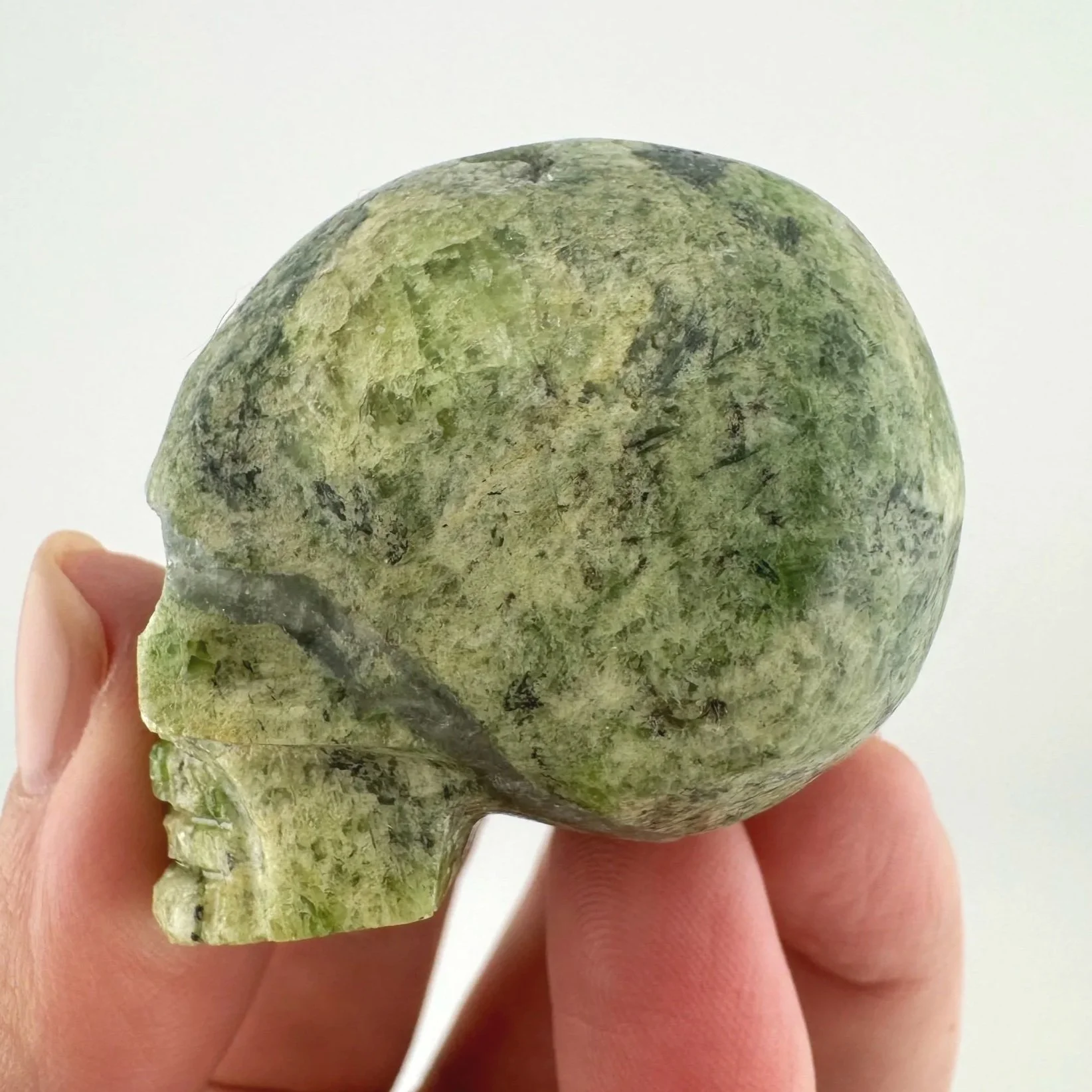 Igor de Souza Green Epidote Skull
