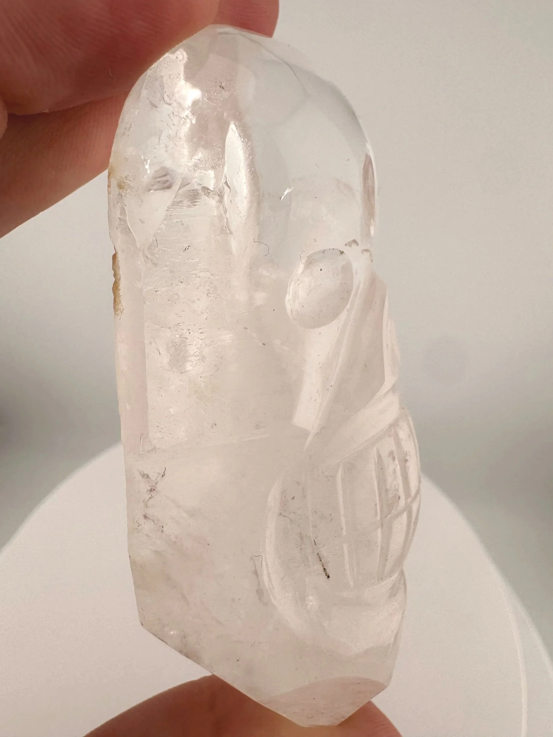 Leandro de Souza Cathedral Quartz Shaman Skull Wand