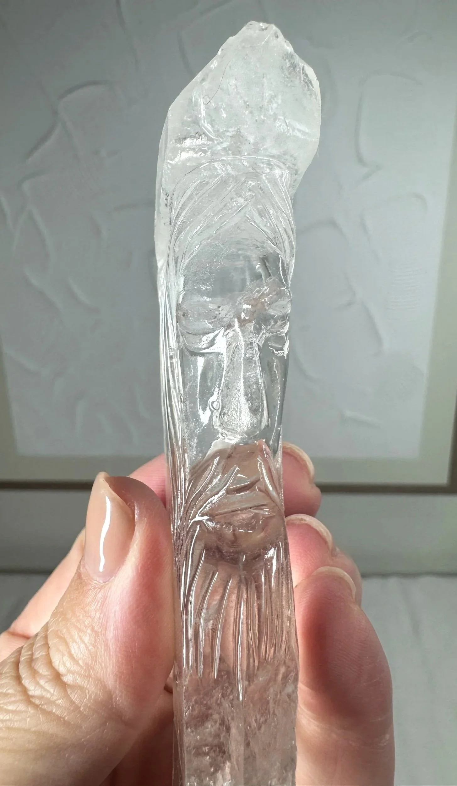 Leandro de Souza Cathedral Quartz Jesus Wand