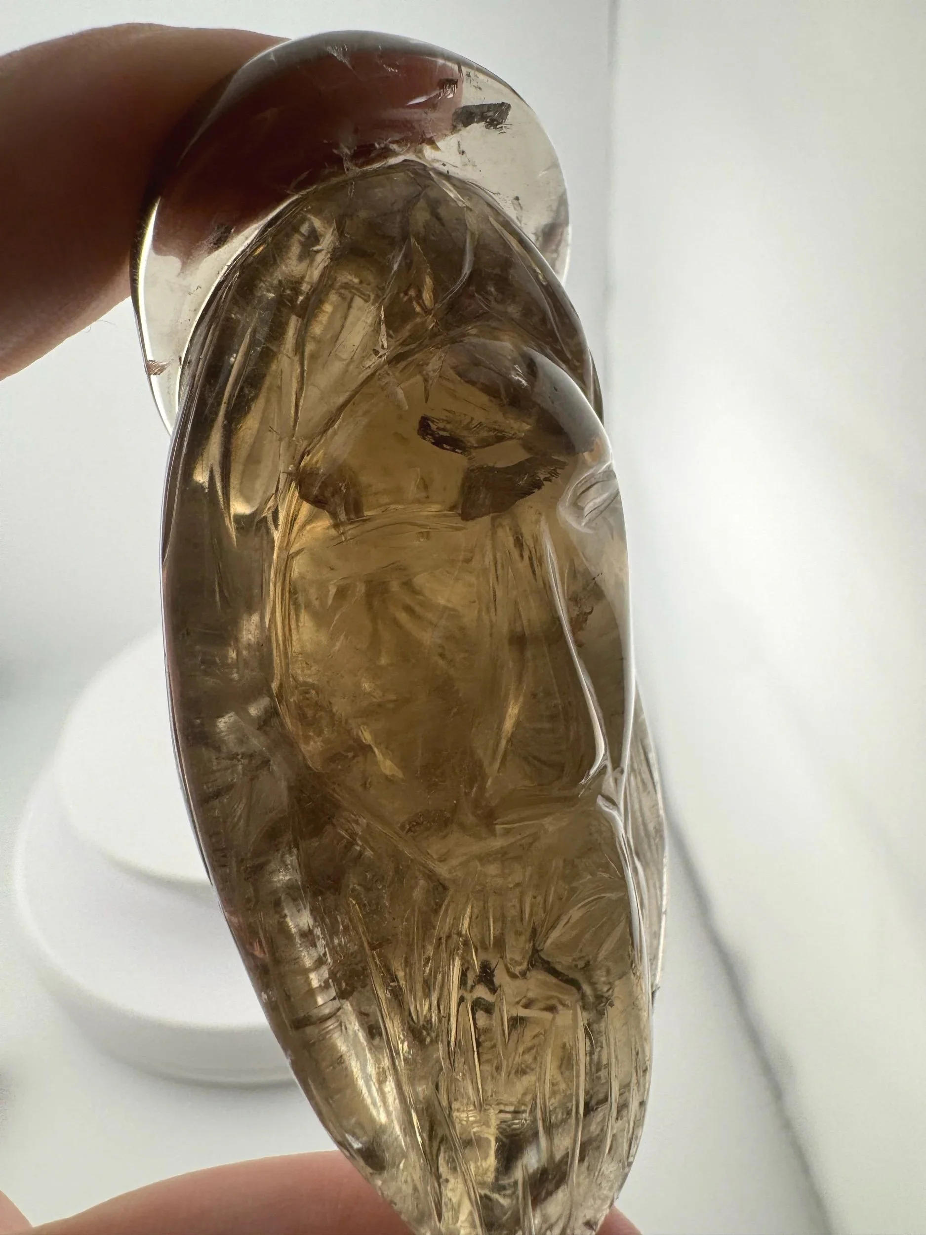 Leandro de Souza Smoky Citrine Jesus Carving