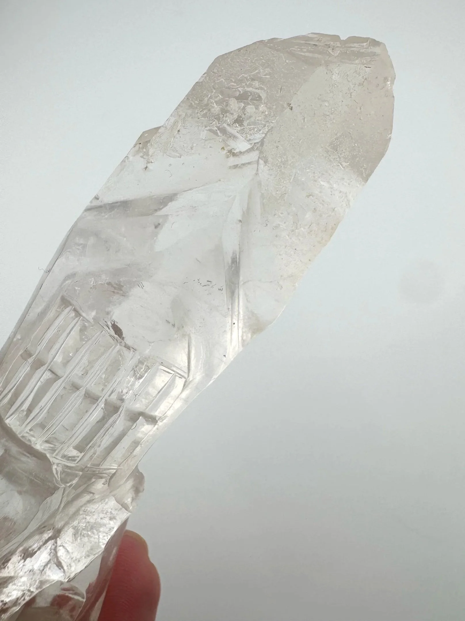 Leandro de Souza Cathedral Quartz Shaman Skull Wand