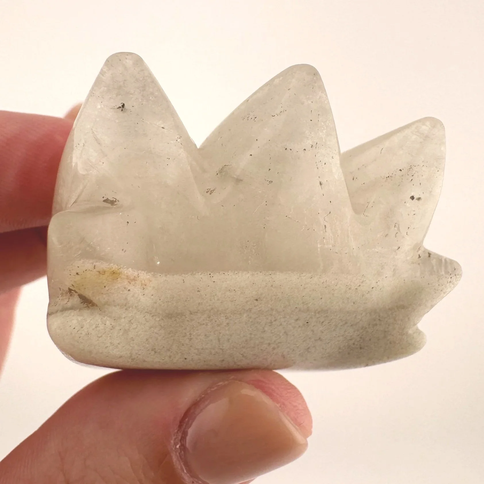 Leandro de Souza White Chlorite Dragon Skull