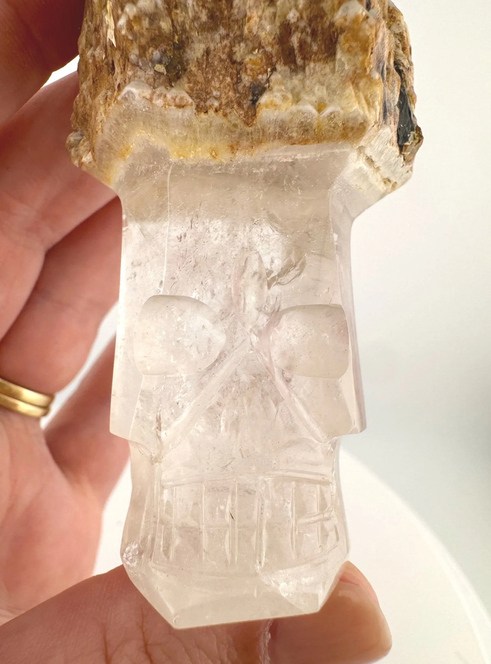 Igor de Souza Candle Quartz Shaman Skull