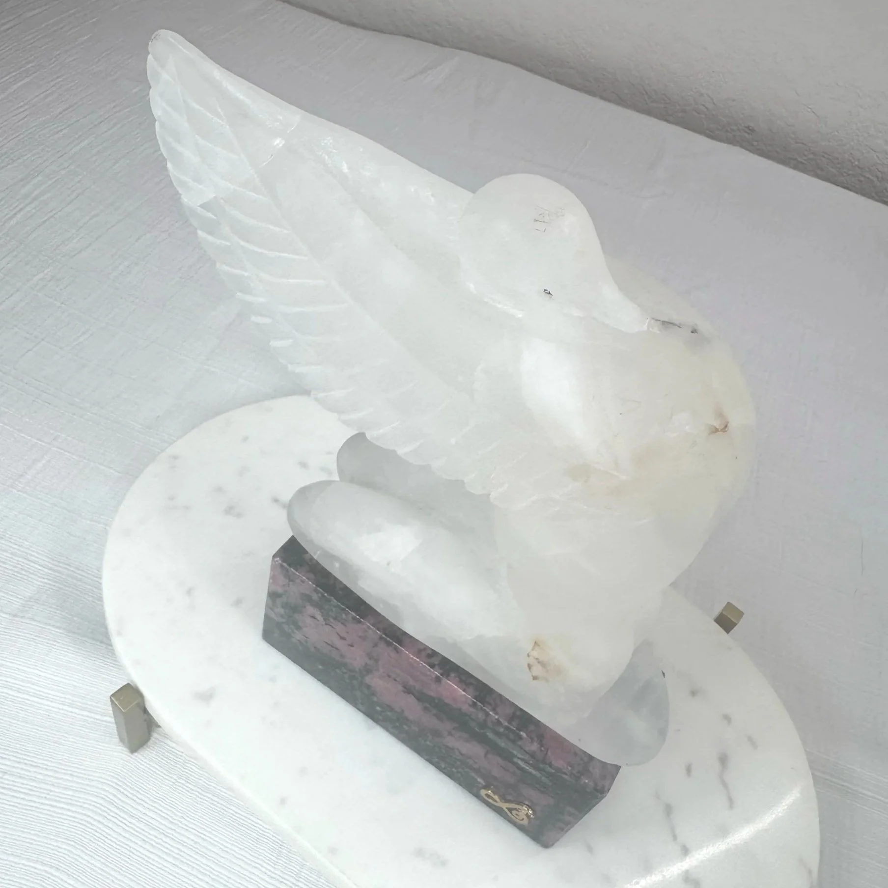 Leandro de Souza Praying Angel Sculpture