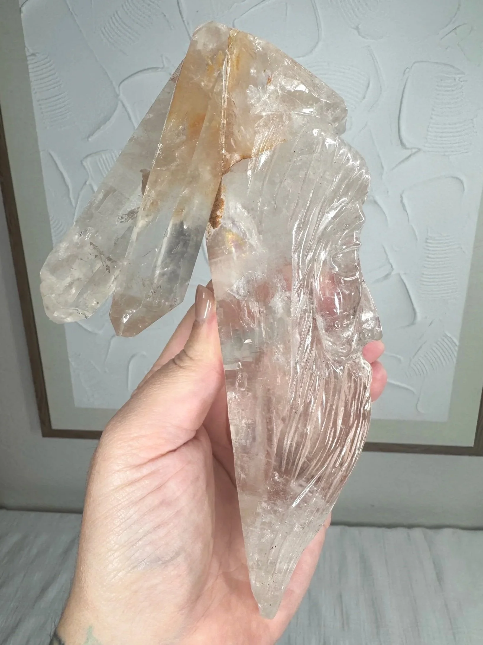 Leandro de Souza Cathedral Quartz Jesus Wand