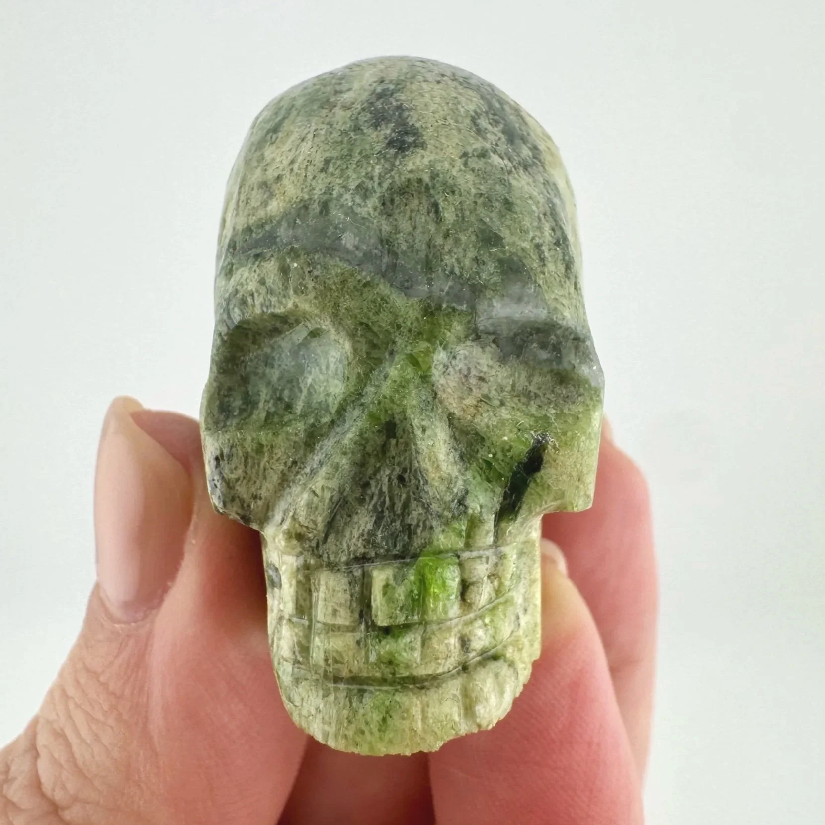 Igor de Souza Green Epidote Skull