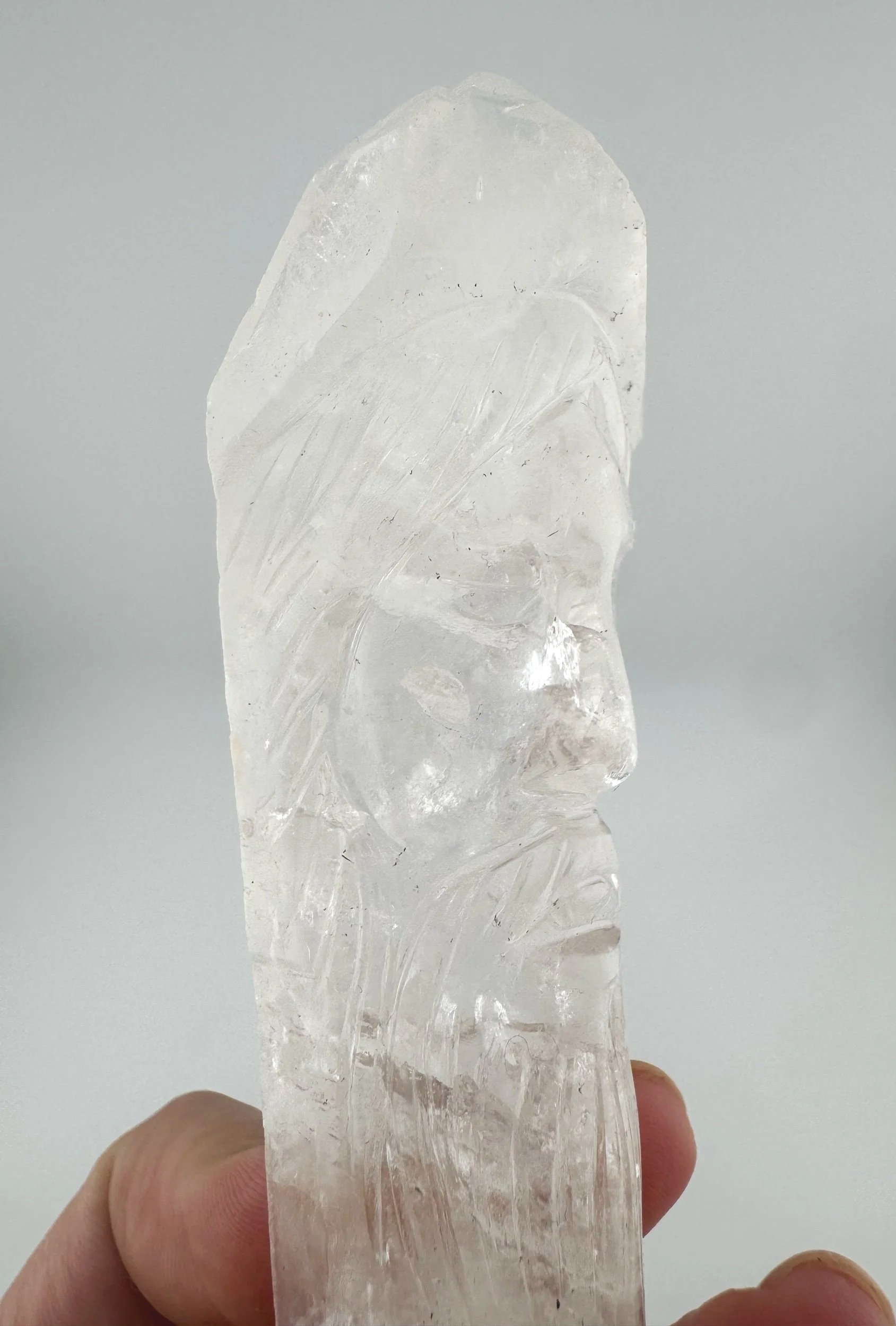 Leandro de Souza Cathedral Quartz Jesus Wand
