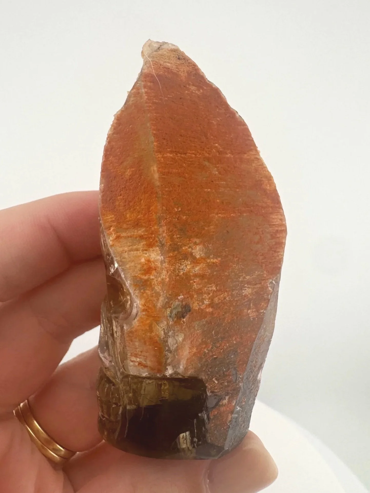 Igor de Souza Morion Tangerine Quartz Shaman Skull