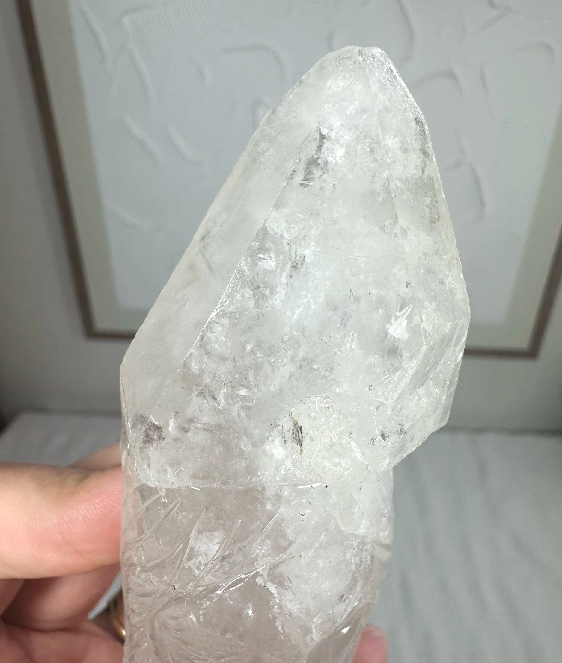 Leandro de Souza Cathedral Quartz Jesus Wand