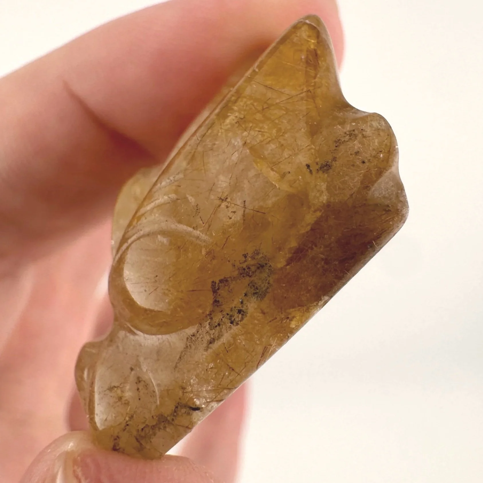 Leandro de Souza Rutilated Quartz Dragon Skull