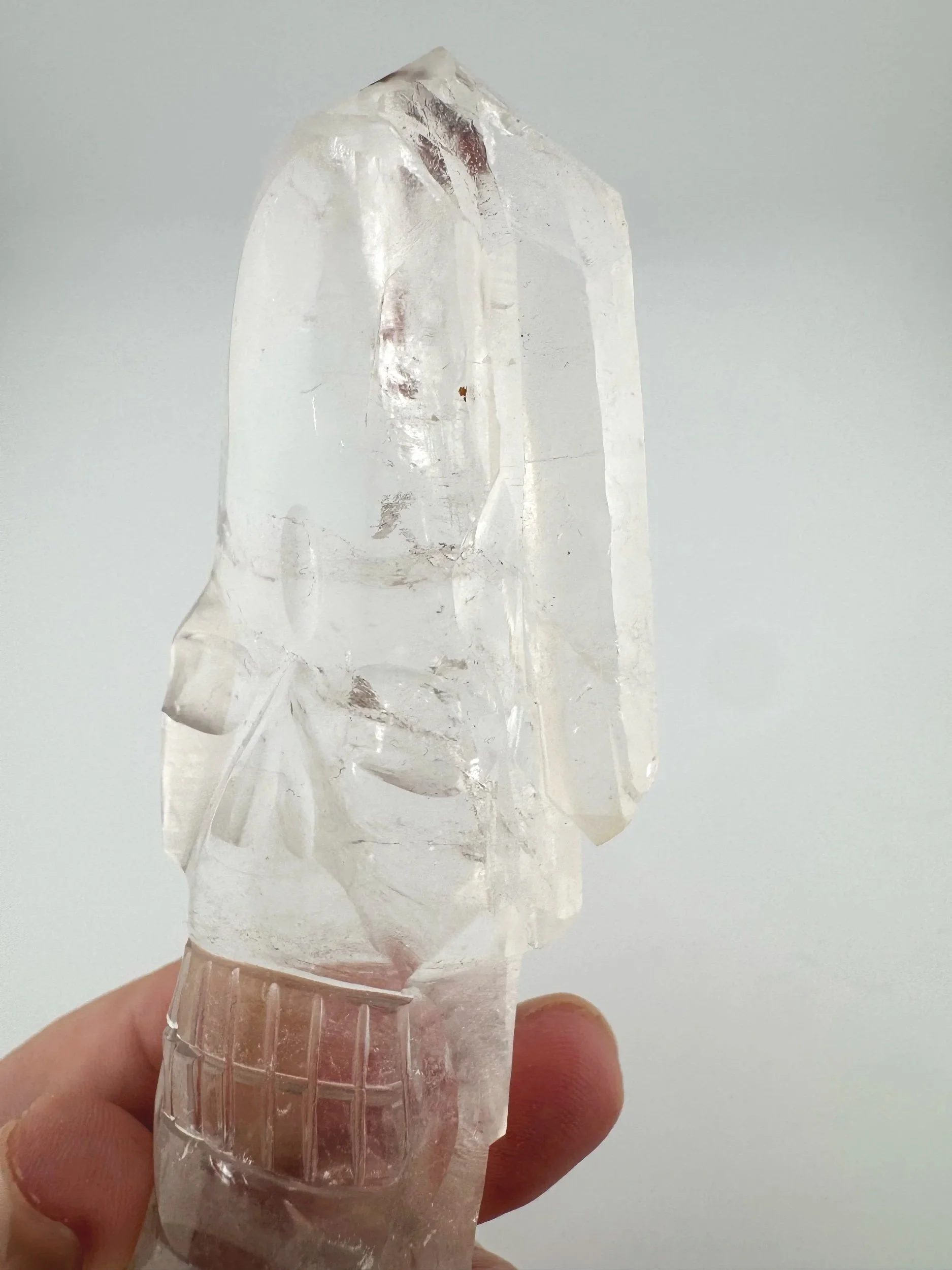Leandro de Souza Cathedral Quartz Shaman Skull Wand