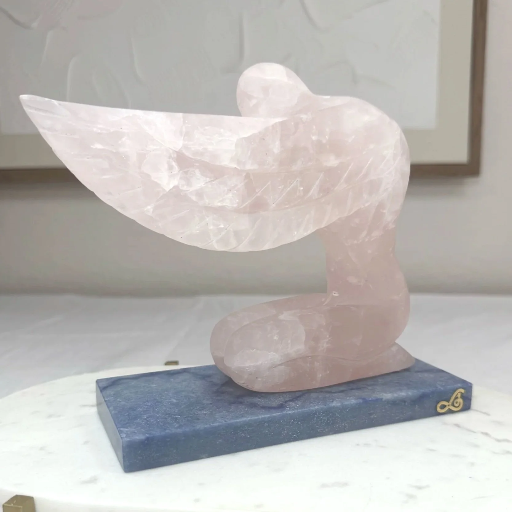 Leandro de Souza Praying Angel Sculpture