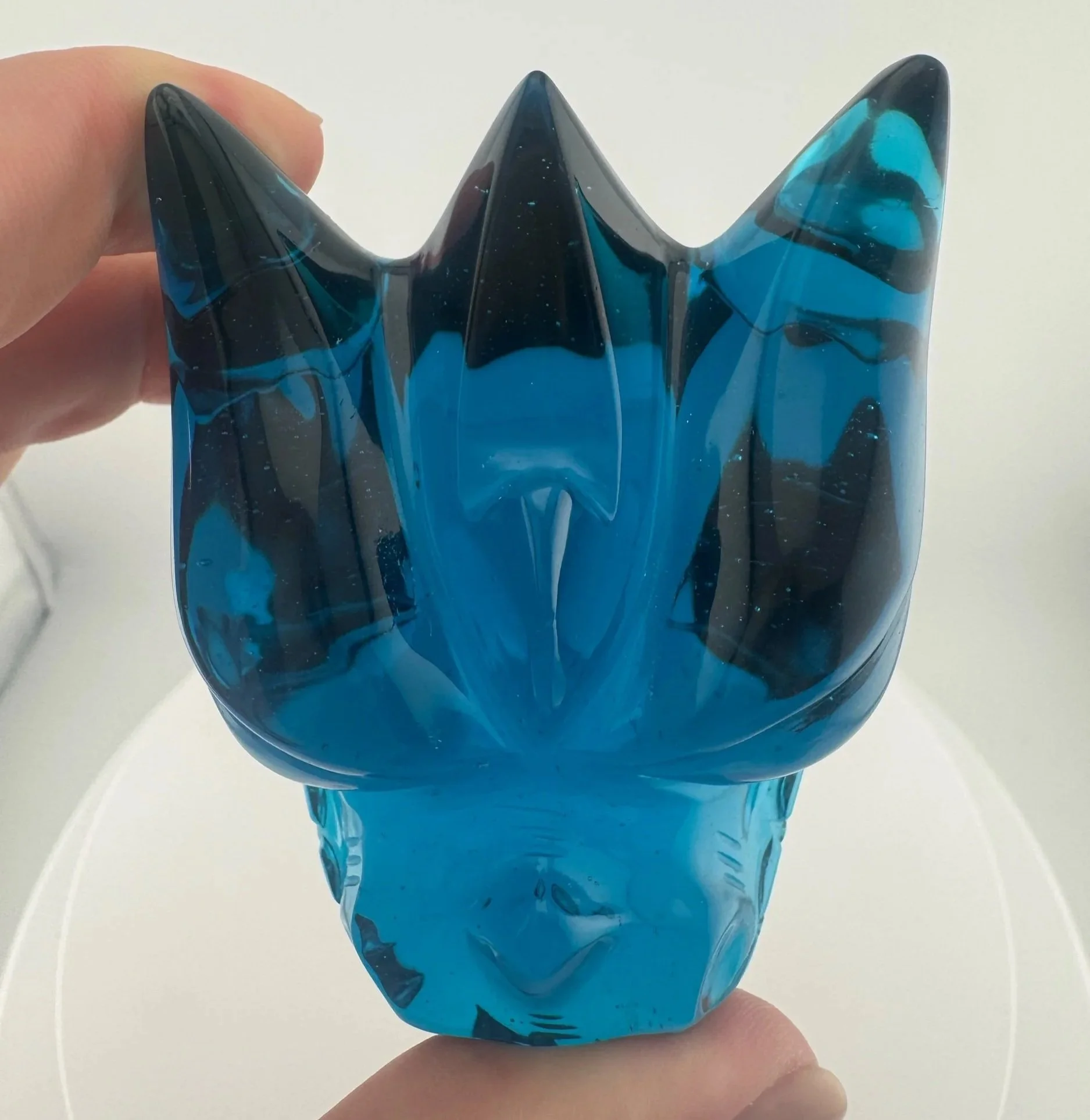 Leandro de Souza Blue Obsidian Dragon Skull