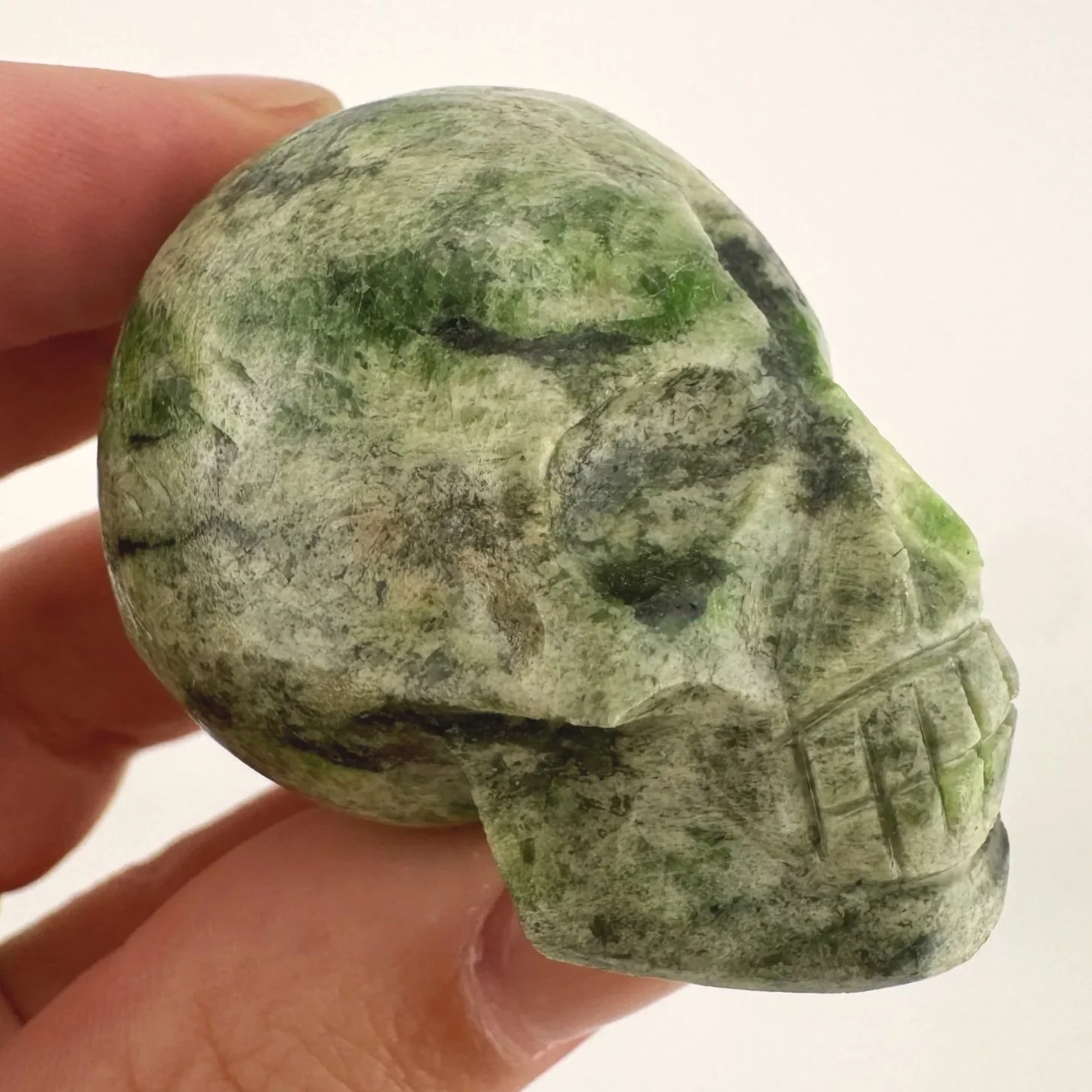 Igor de Souza Green Epidote Skull