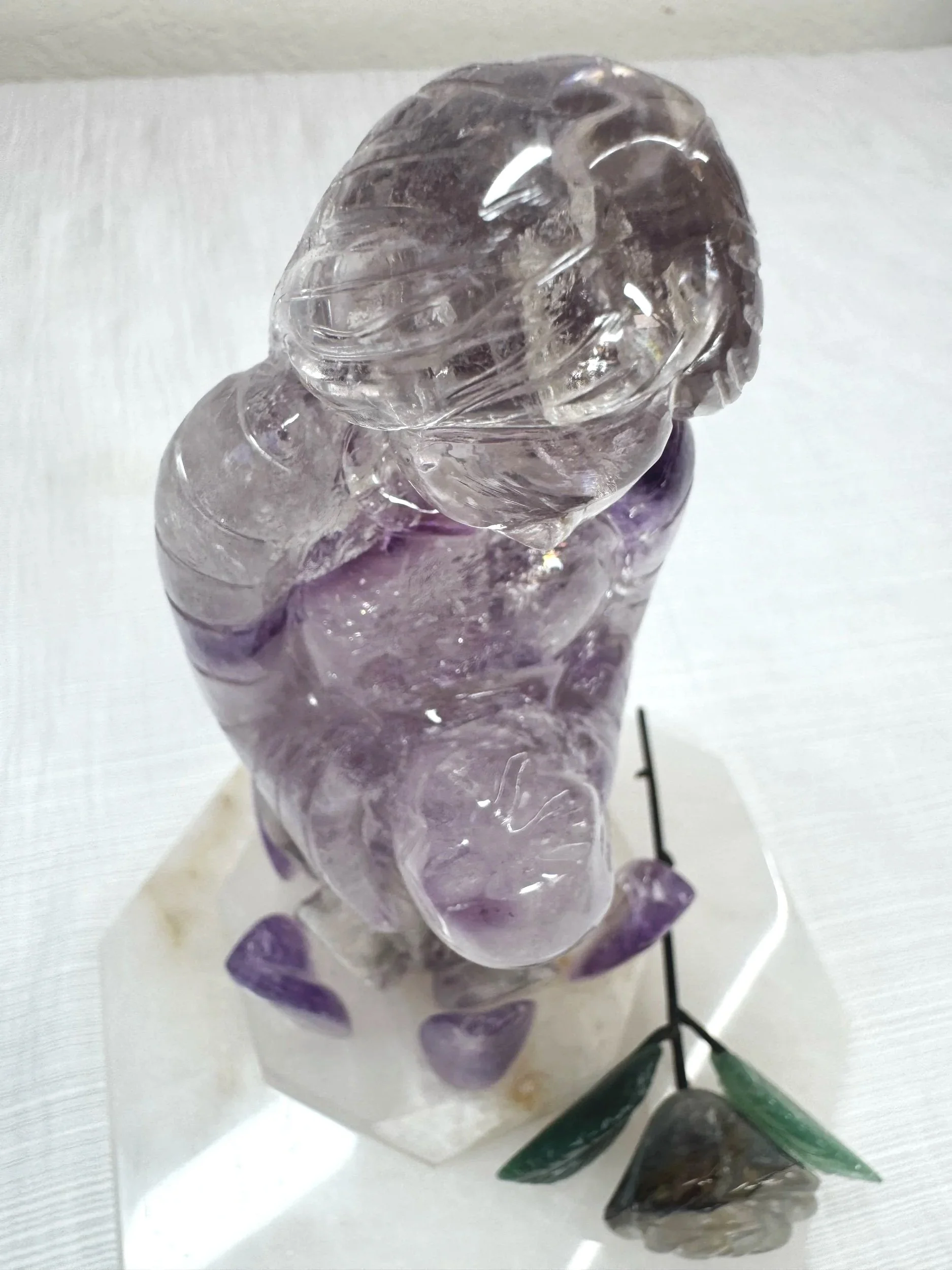 Leandro de Souza Phantom Amethyst Mary Sacred Purple Flame Sculpture