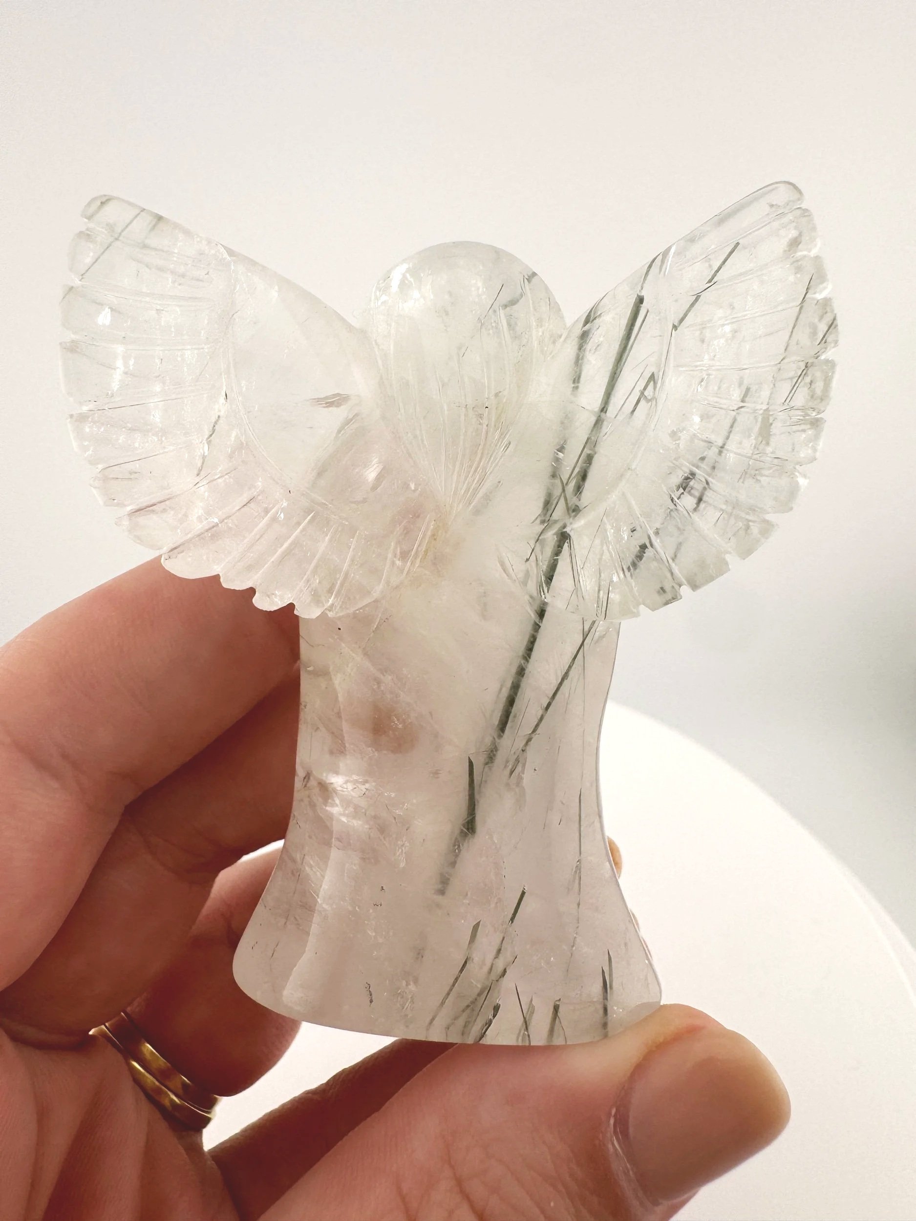 Leandro de Souza Epidote in Quartz Angel