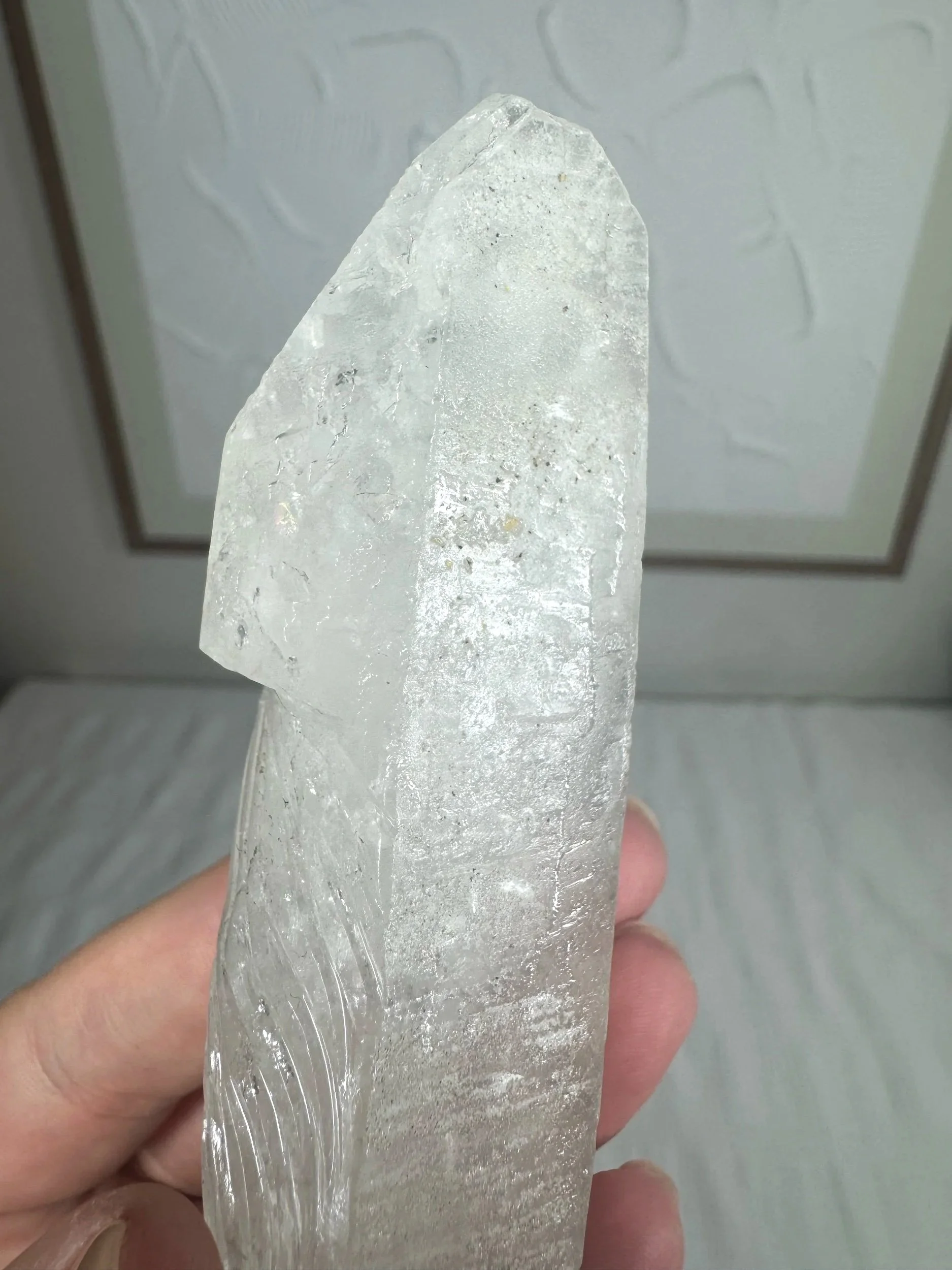 Leandro de Souza Cathedral Quartz Jesus Wand